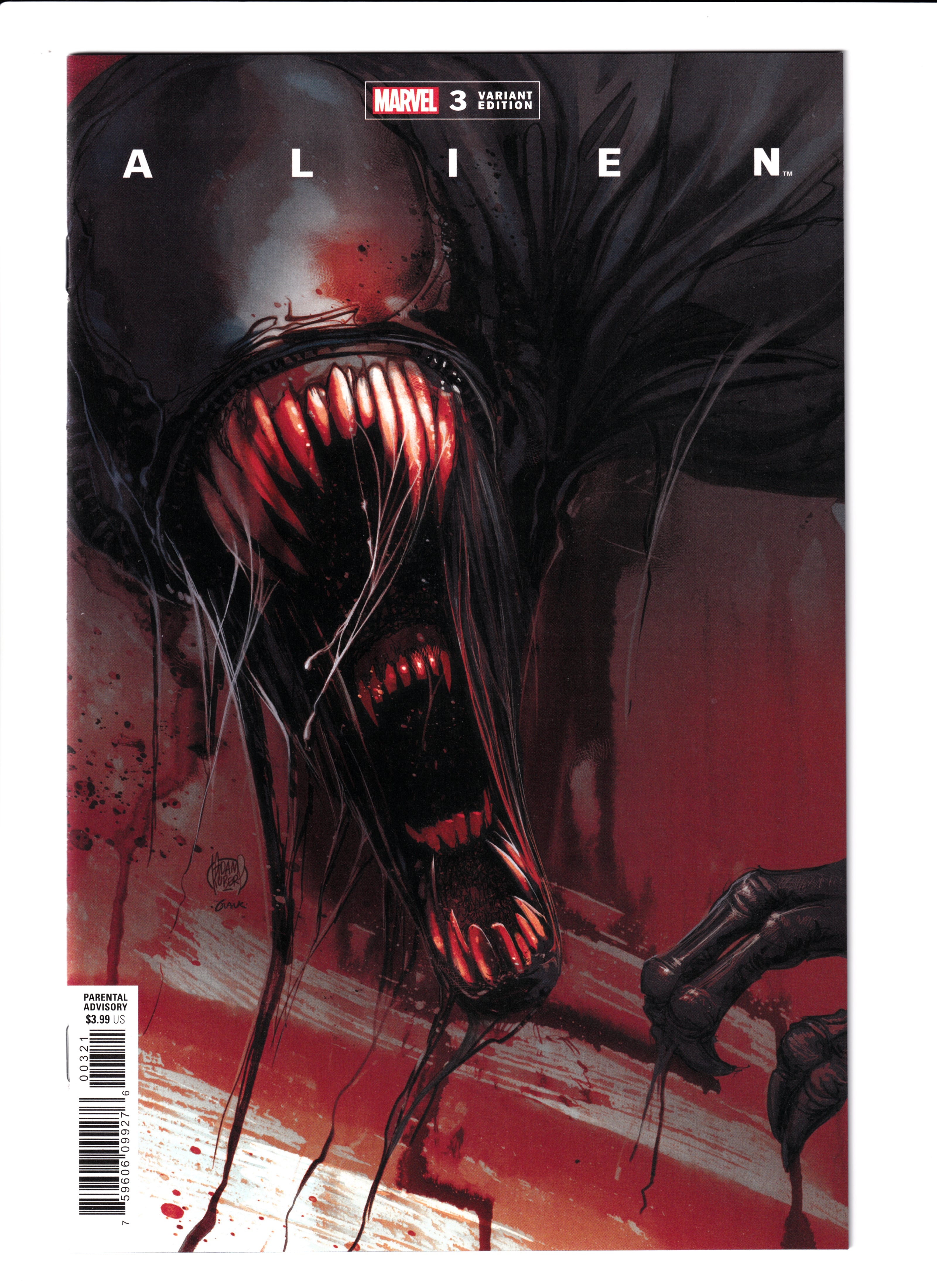 Alien #3 Kubert Var. NM (9.6) (2021)