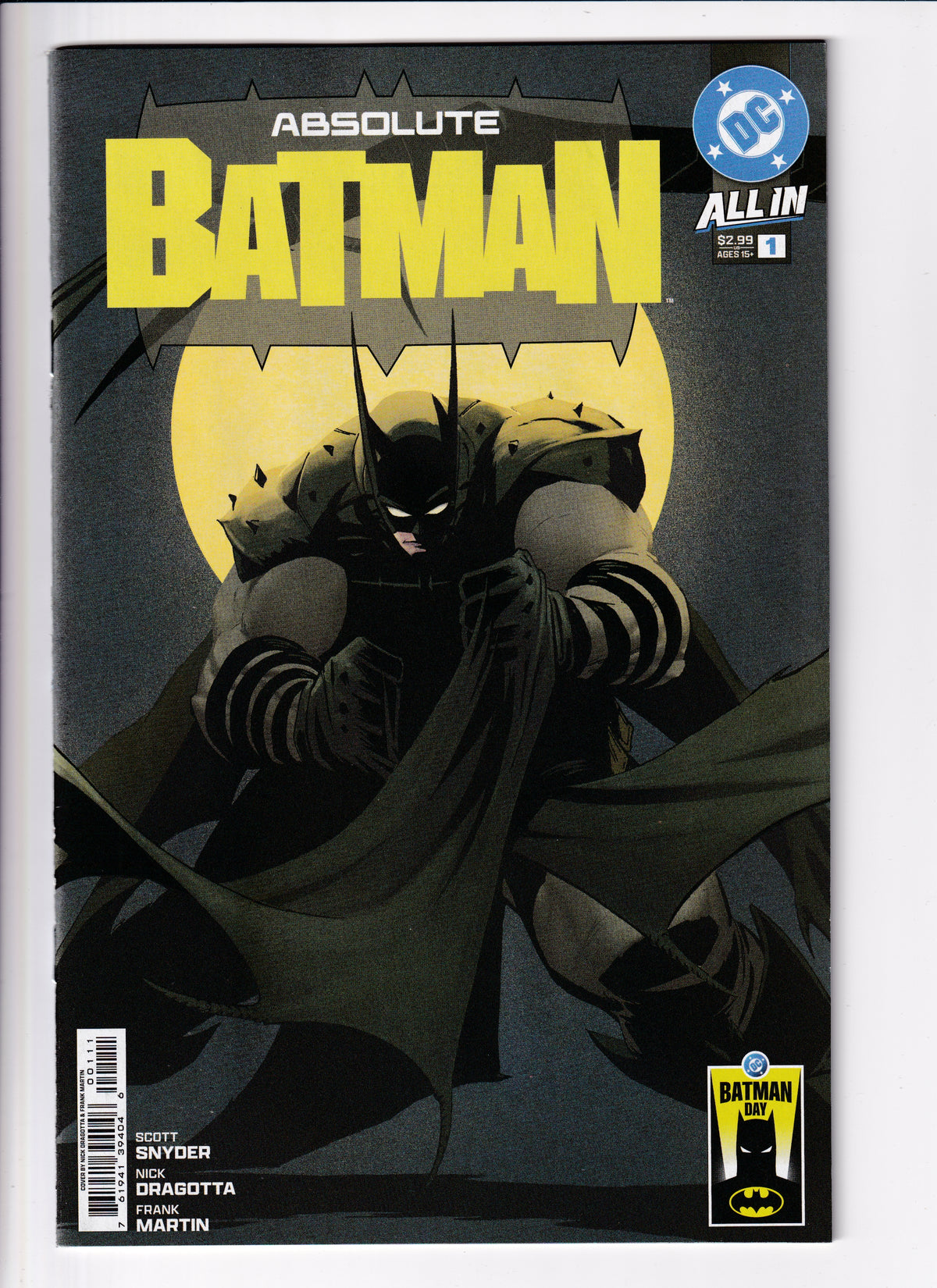 Absolute Batman #1 Batman Day NM (9.6) (2025)