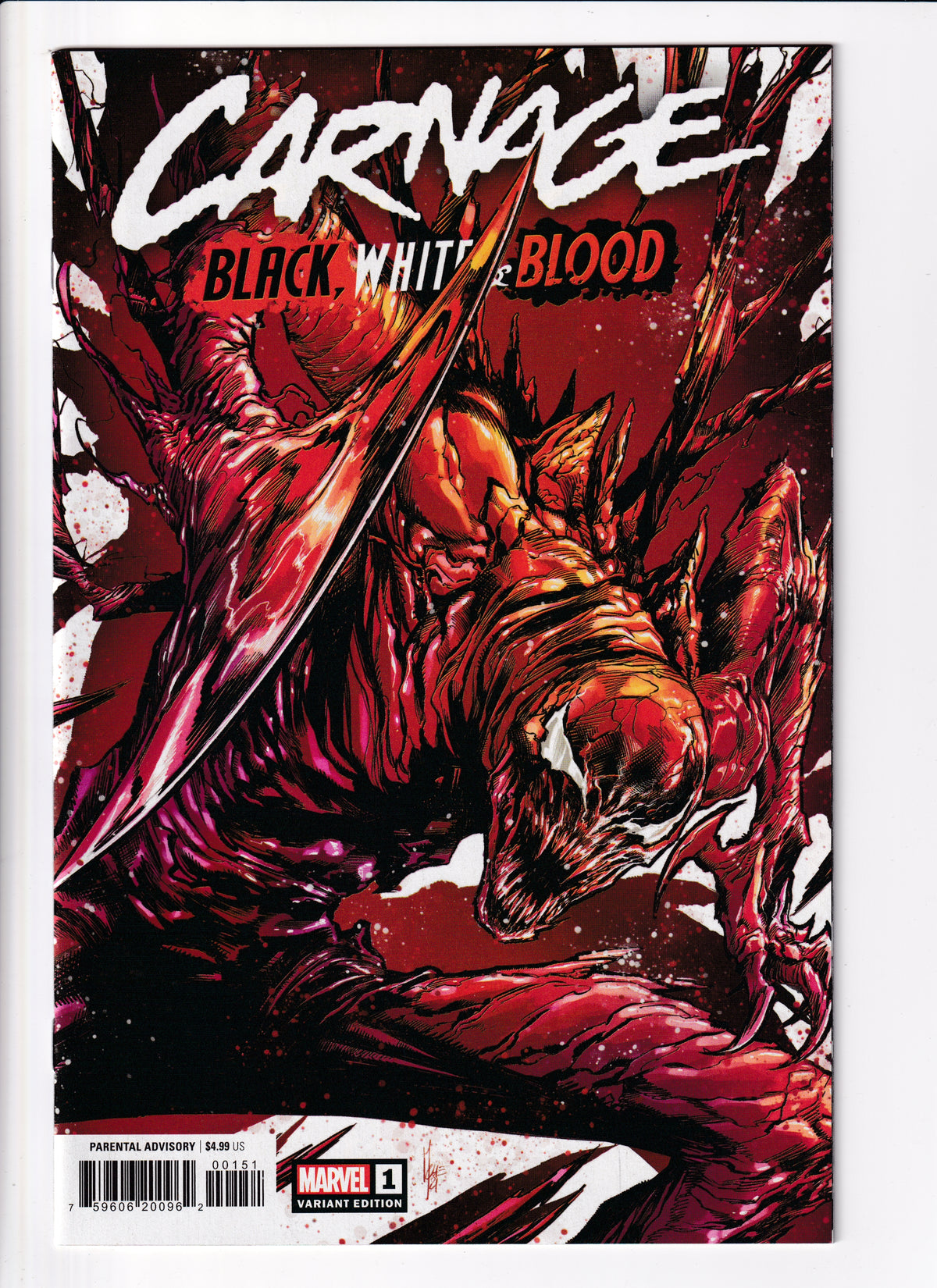 Carnage Black, White and Blood #1 1:50 Var NM (9.6) (2021)