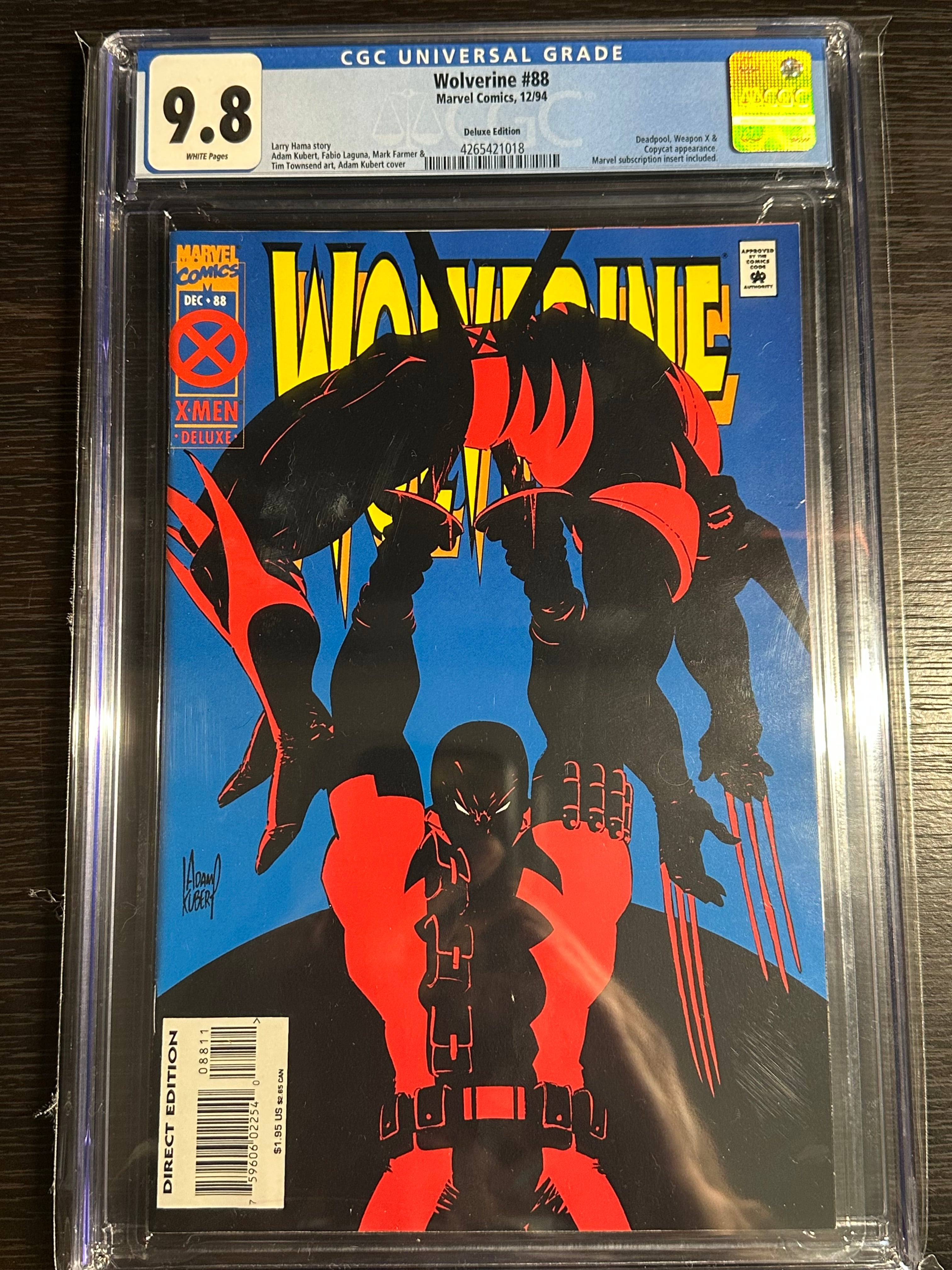 Wolverine #88 CGC 9.8 (1994)