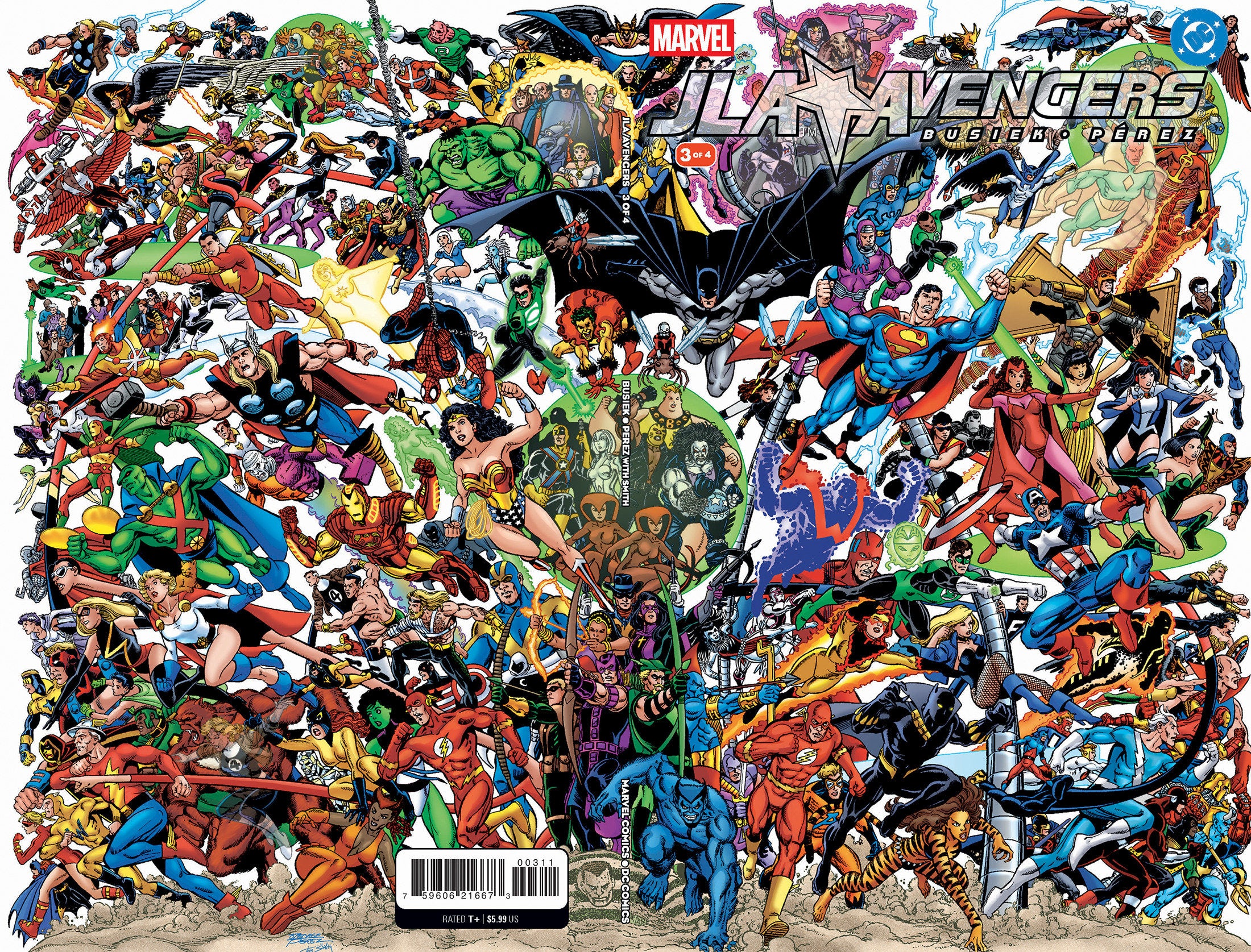JLA/AVENGERS #3 FACSIMILE EDITION WRAPAROUND COVER