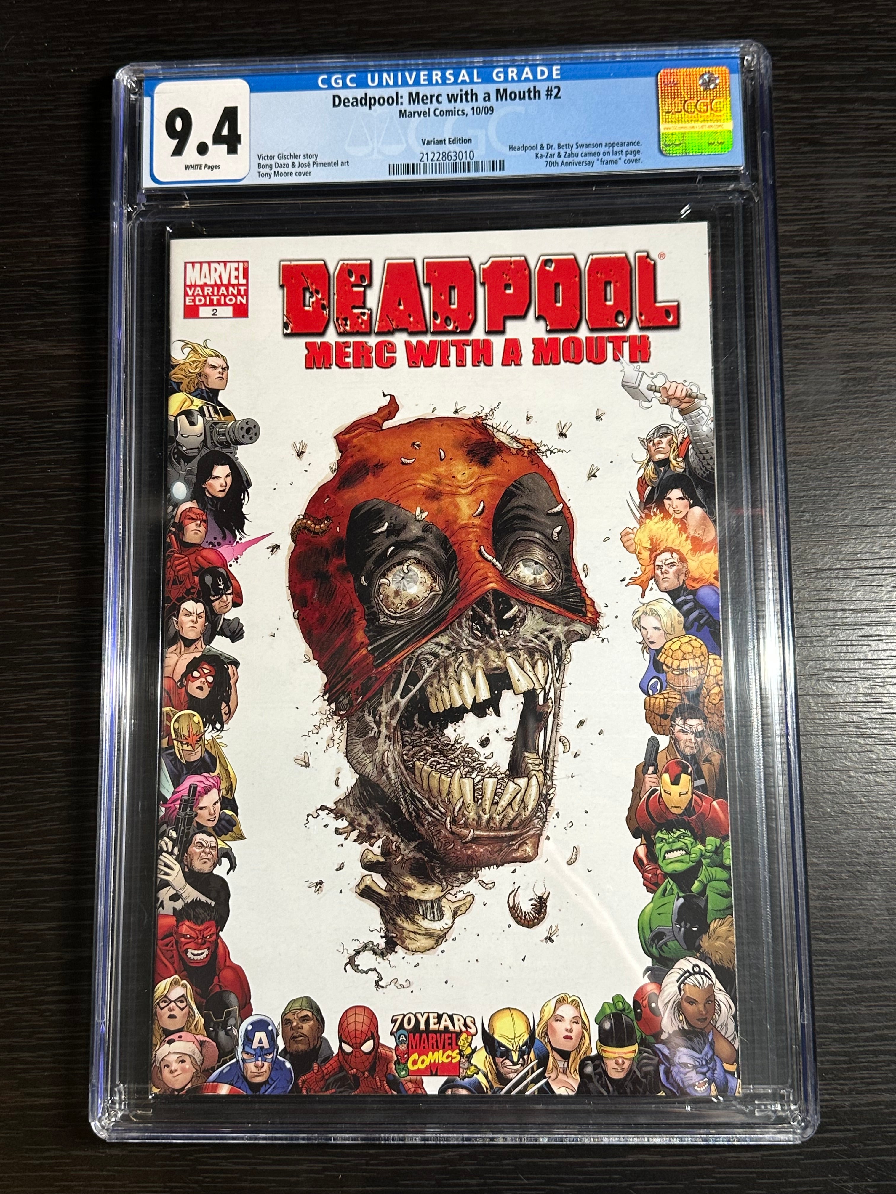 Deadpool: Merc with a Mouth #2 1:10 Incentive CGC 9.4