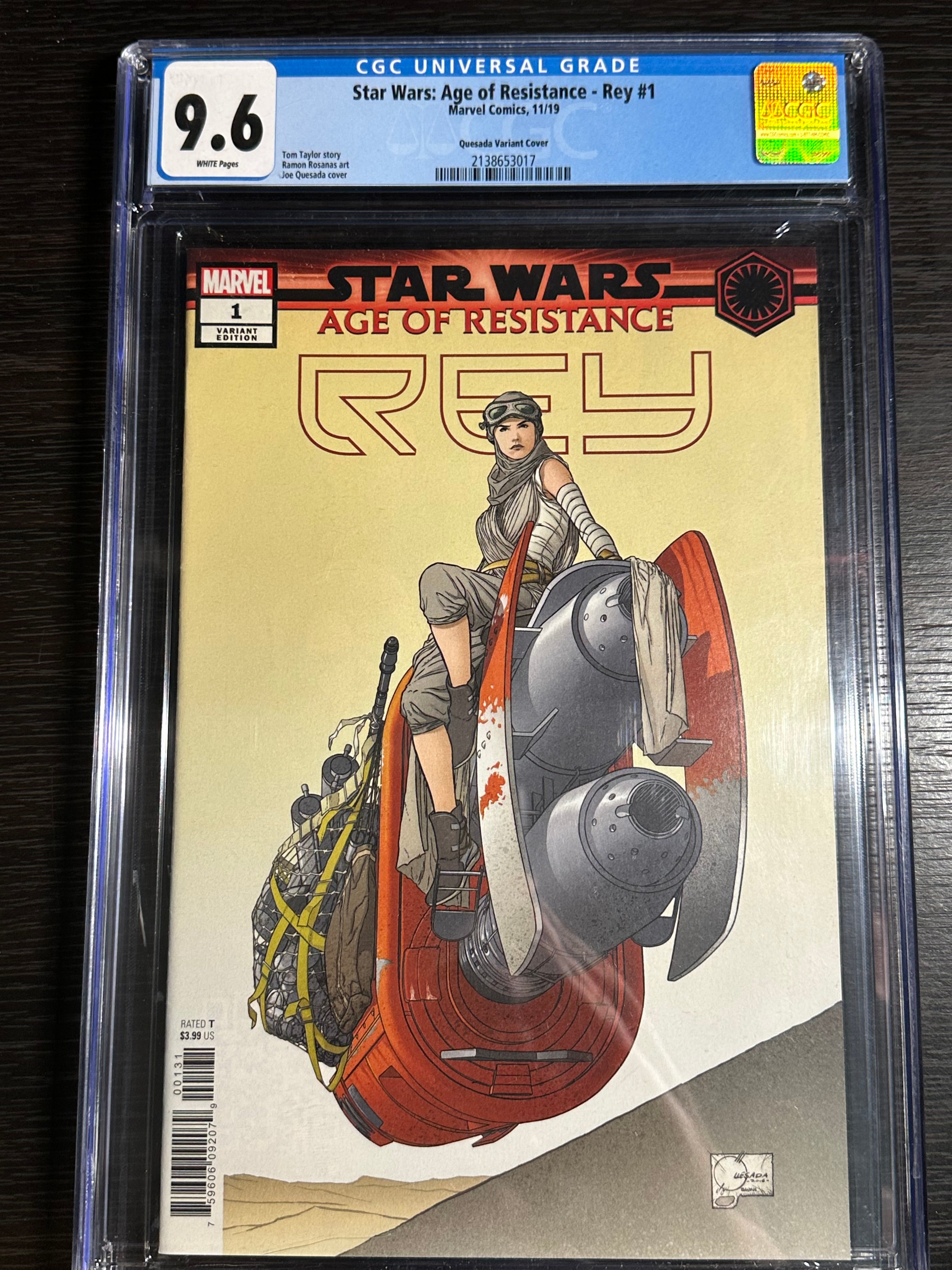 Star Wars: Age of Resistance - Rey #1 1:50 Incentive CGC 9.6 (2019)
