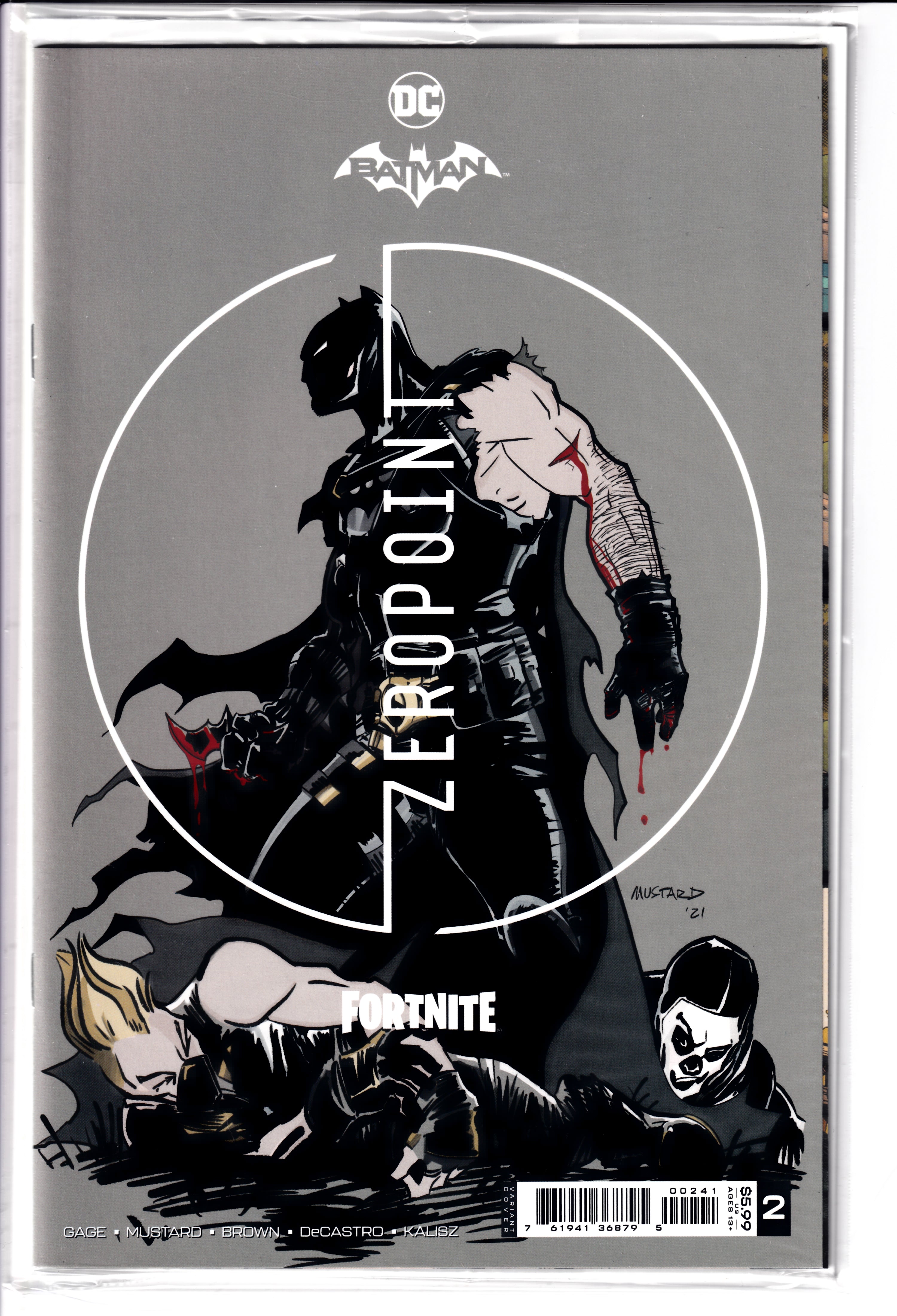 Batman Fortnite: Zeropoint #2 Mustard Var Sealed NM(9.8) (2021)