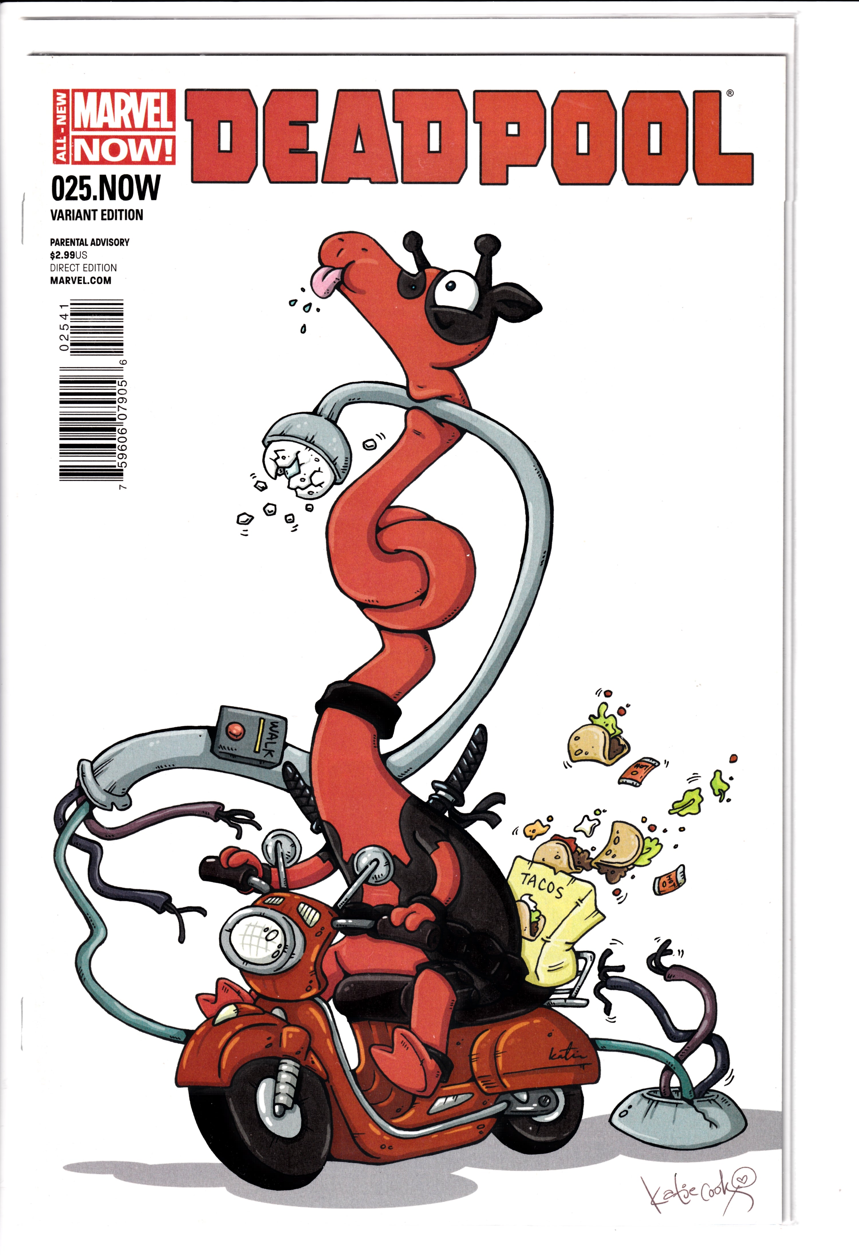 Deadpool #25.NOW Cook Var. NM (9.6) (2014)