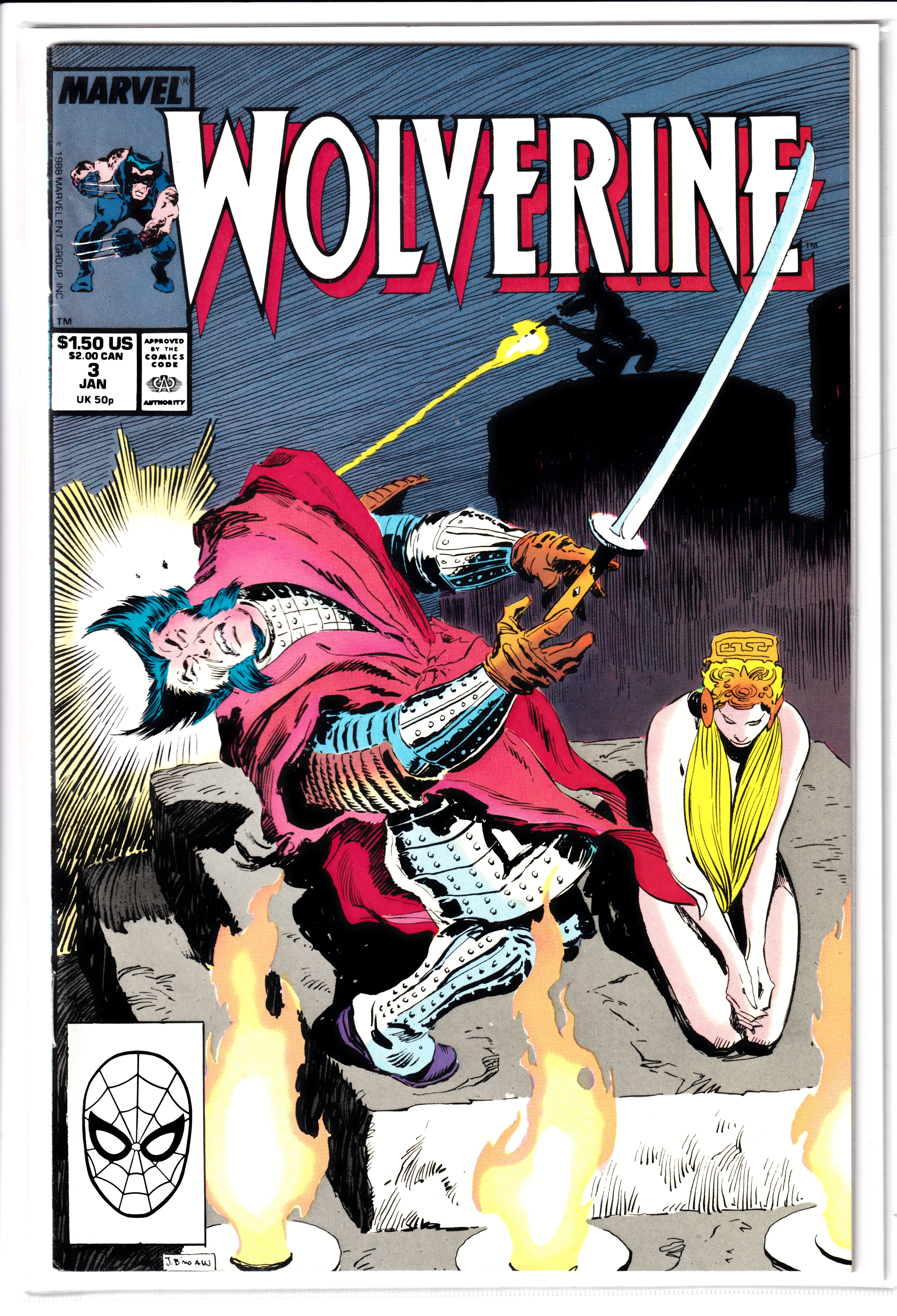 Wolverine #3 NM (9.2) (1988)