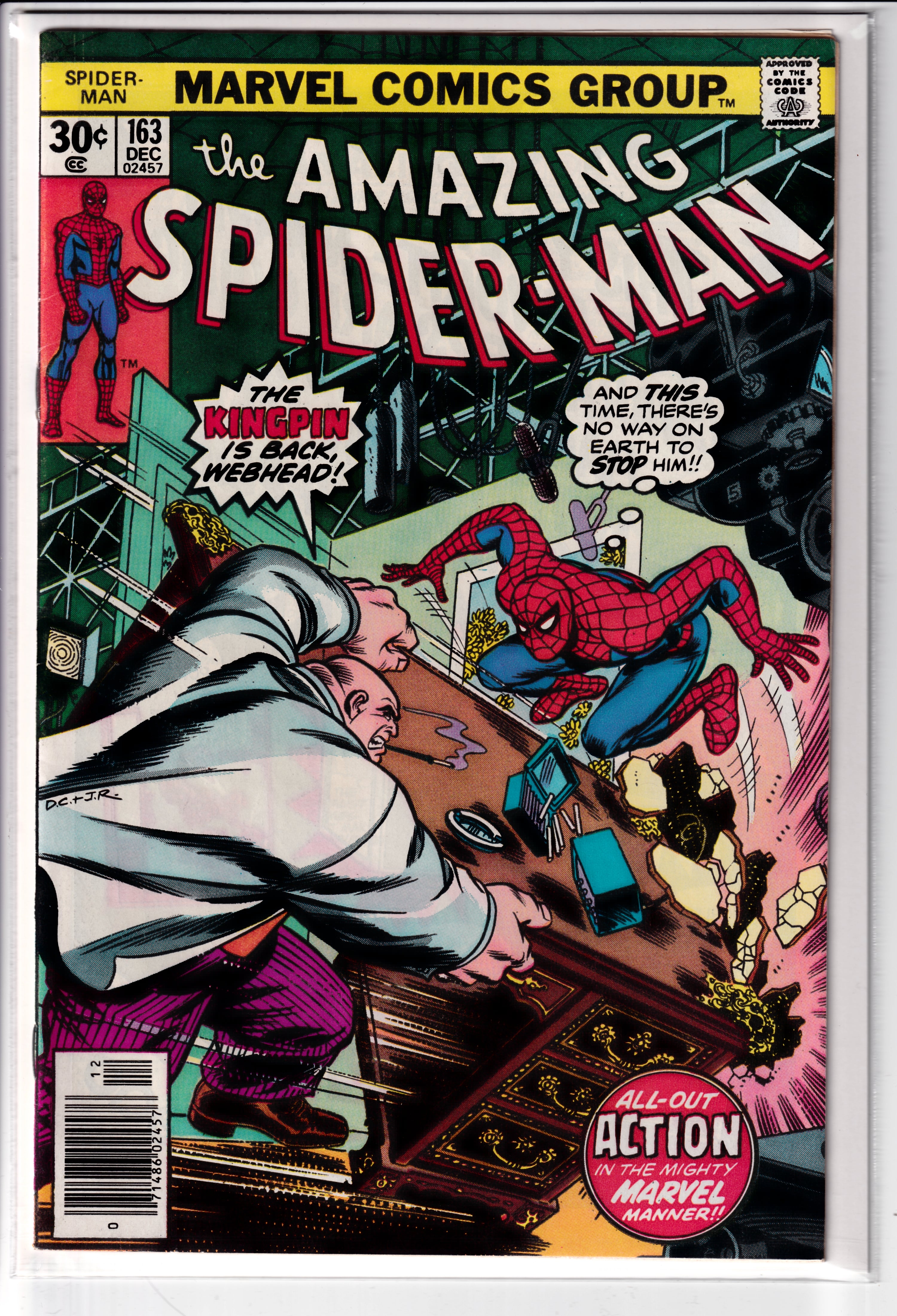 Amazing Spider-Man #163 VF (7.5) (1976)