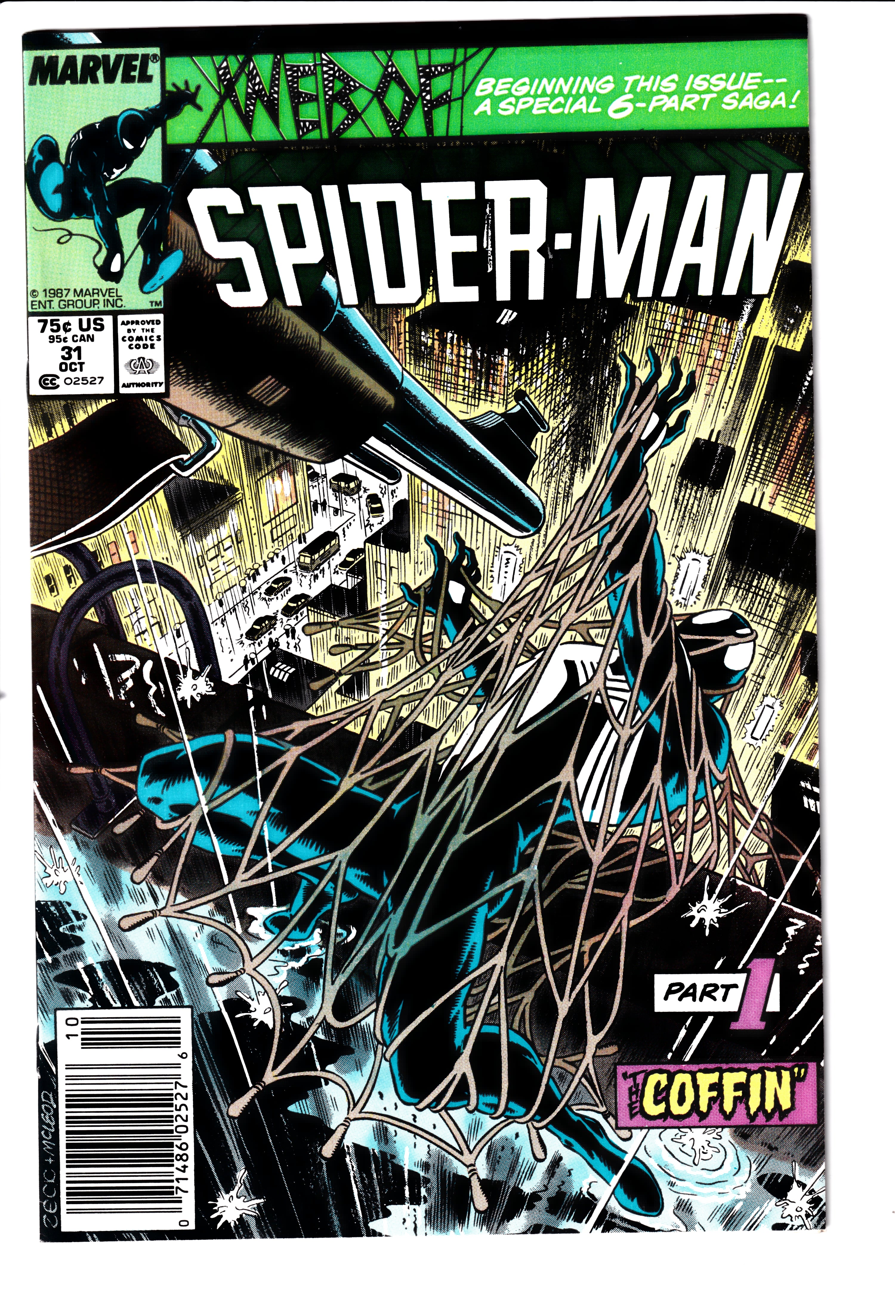 Web of Spider-Man #31 Newsstand NM (9.4) (1987)