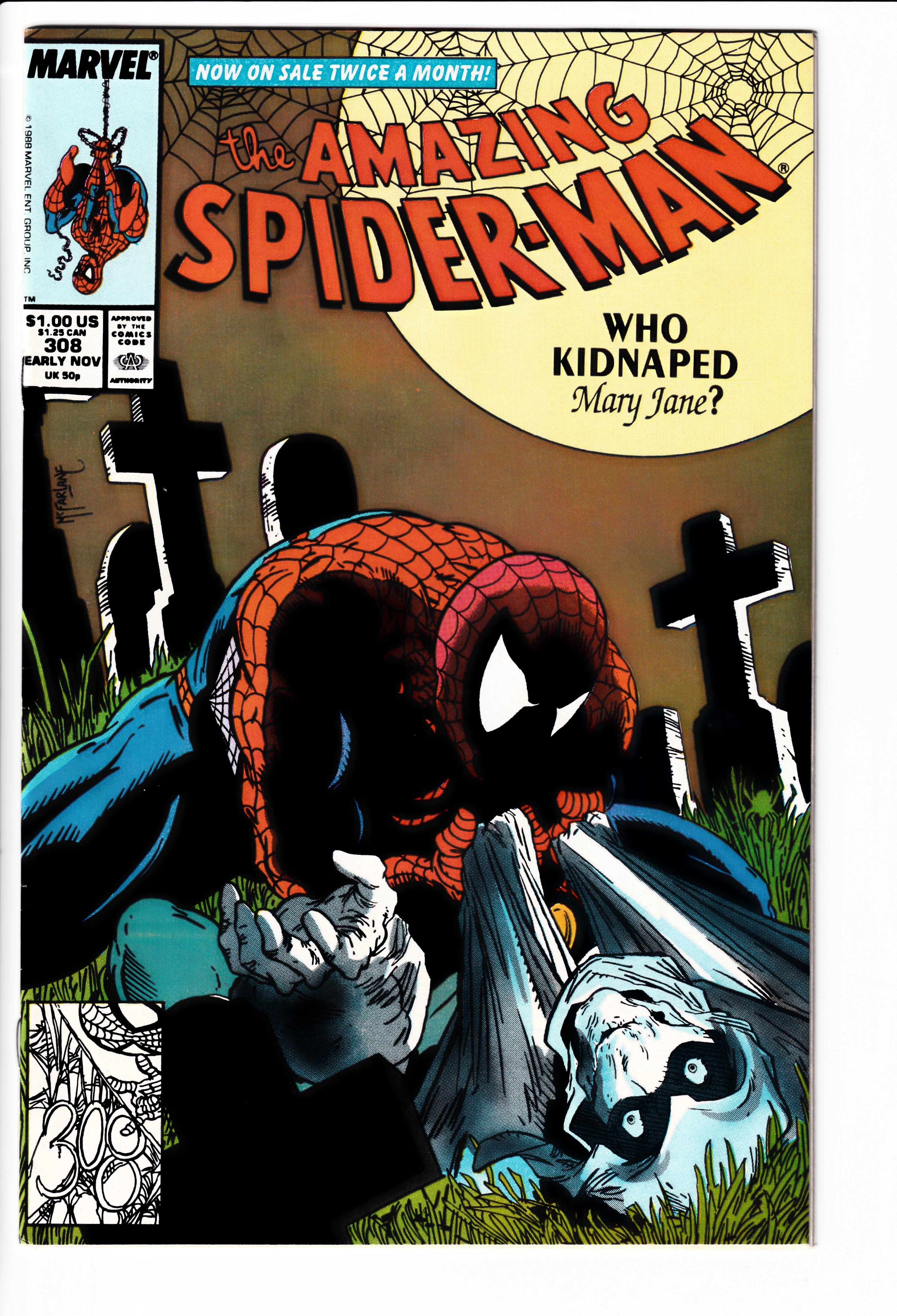 Amazing Spider-Man #308 NM (9.0) (1988)