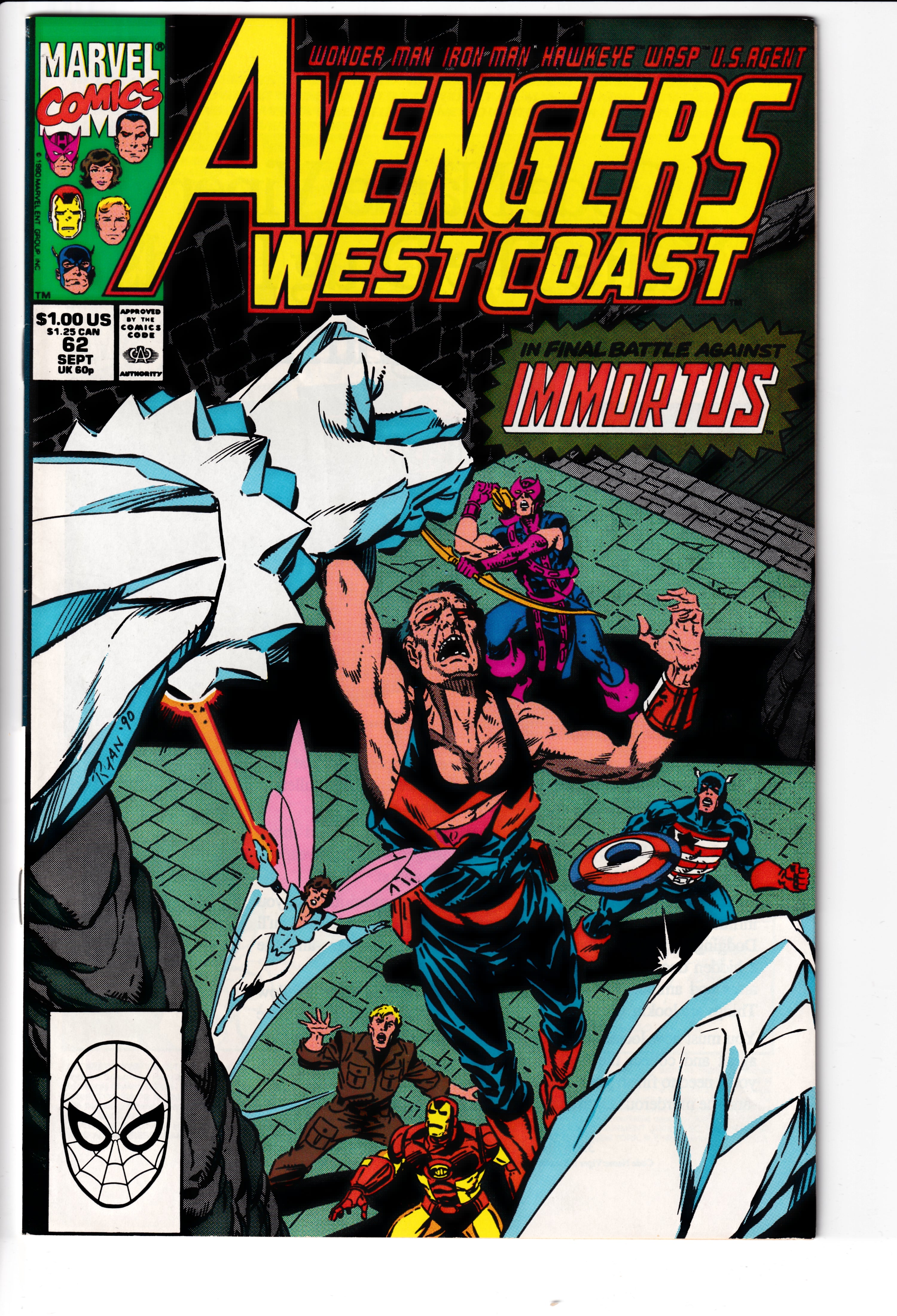 Avengers West Coast #62 NM (9.2) (1990)