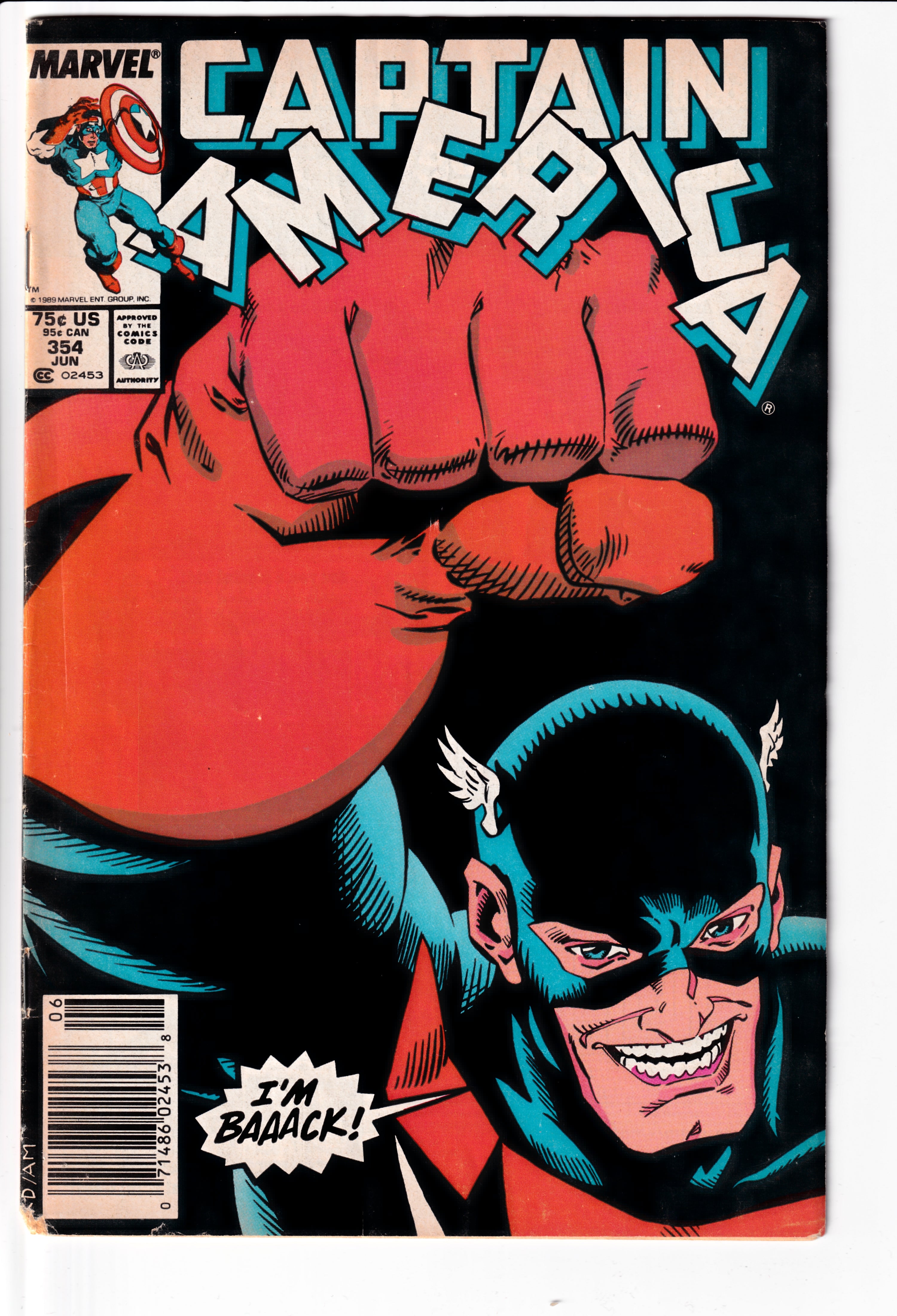 Captain America #354 VG (5.5) (1989)