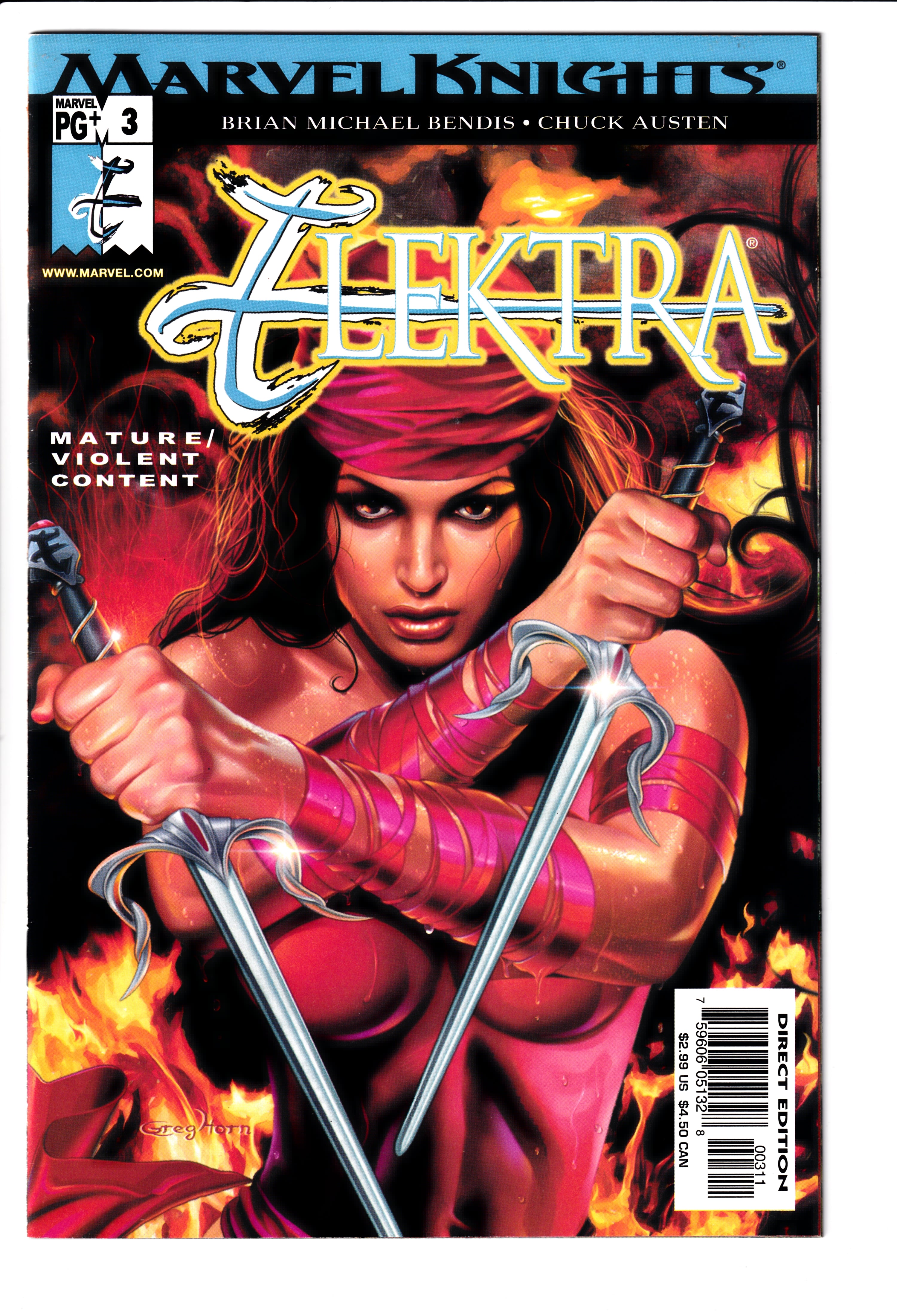 Elektra #3 NM (9.2) (2001)