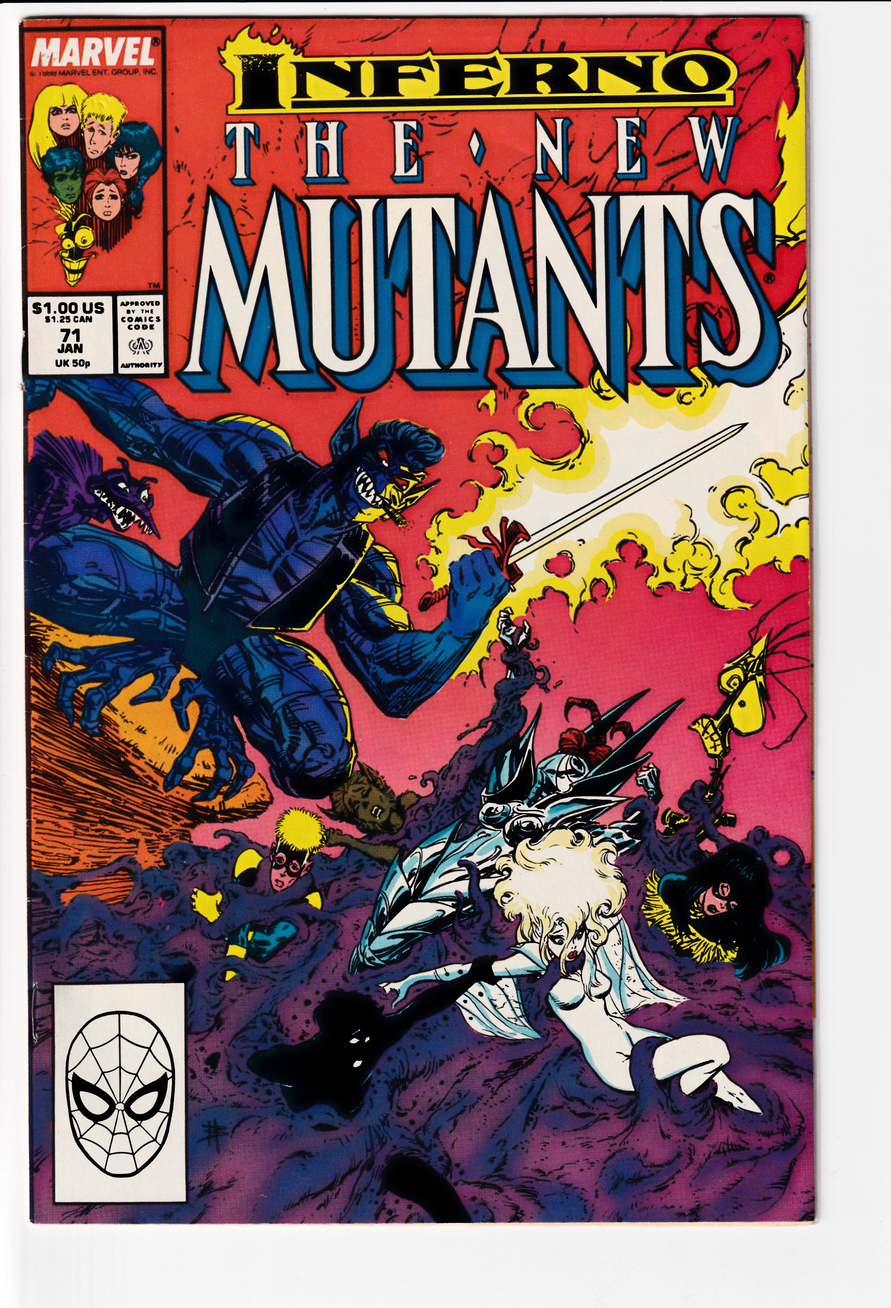 New Mutants #71 Mid Grade (1989)
