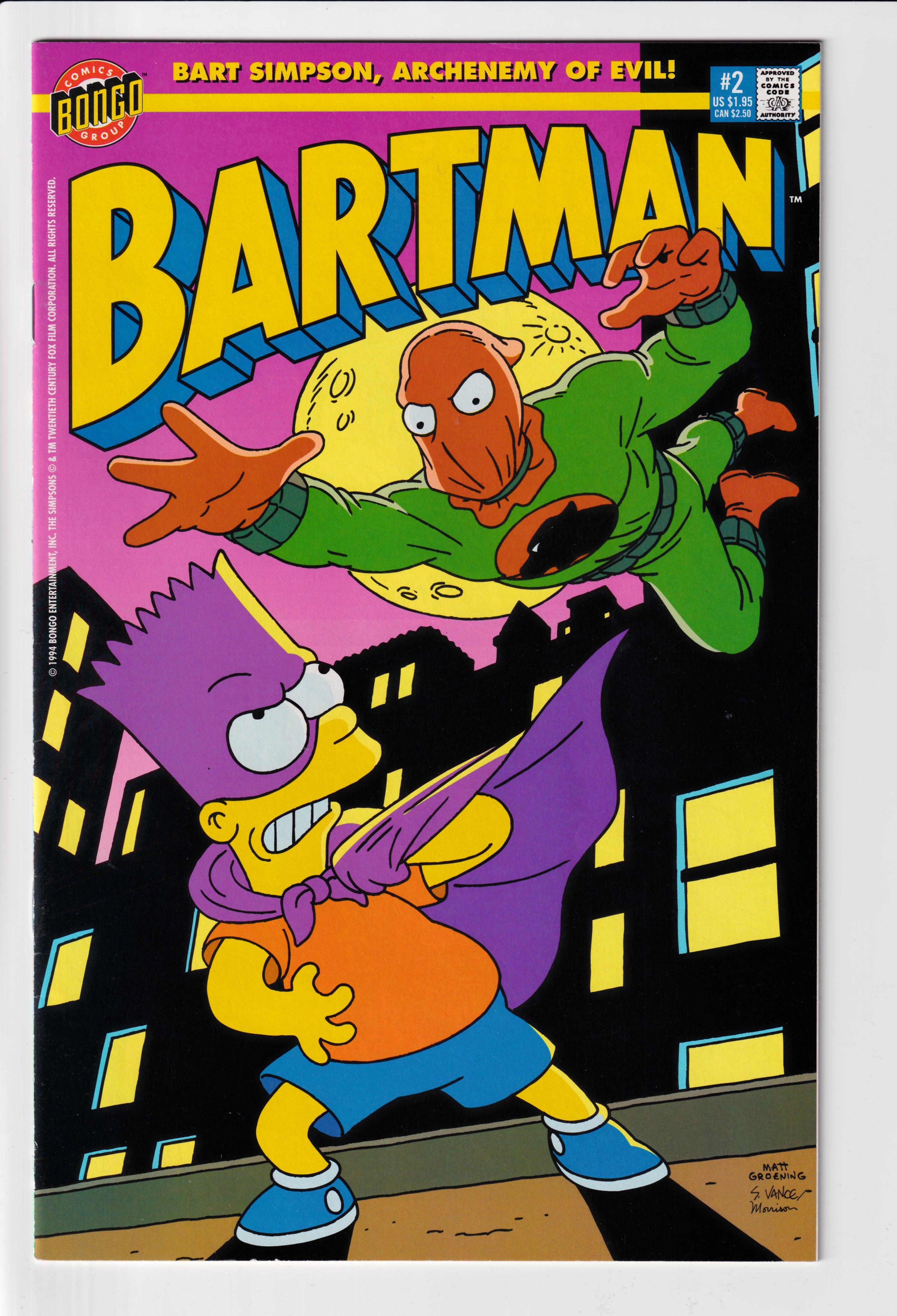 Bartman #2 NM (9.4) (1994)
