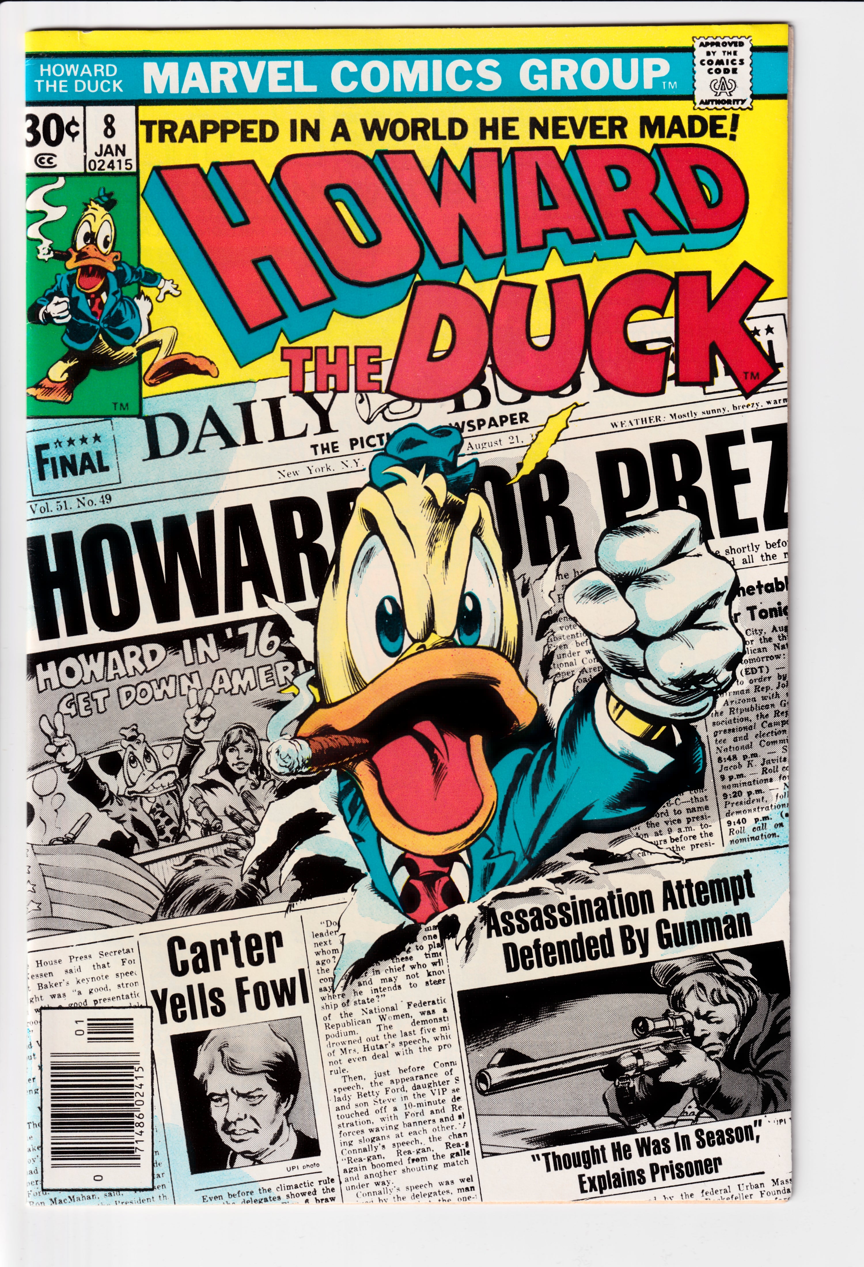 Howard The Duck #8 VF (8.0) (1977)