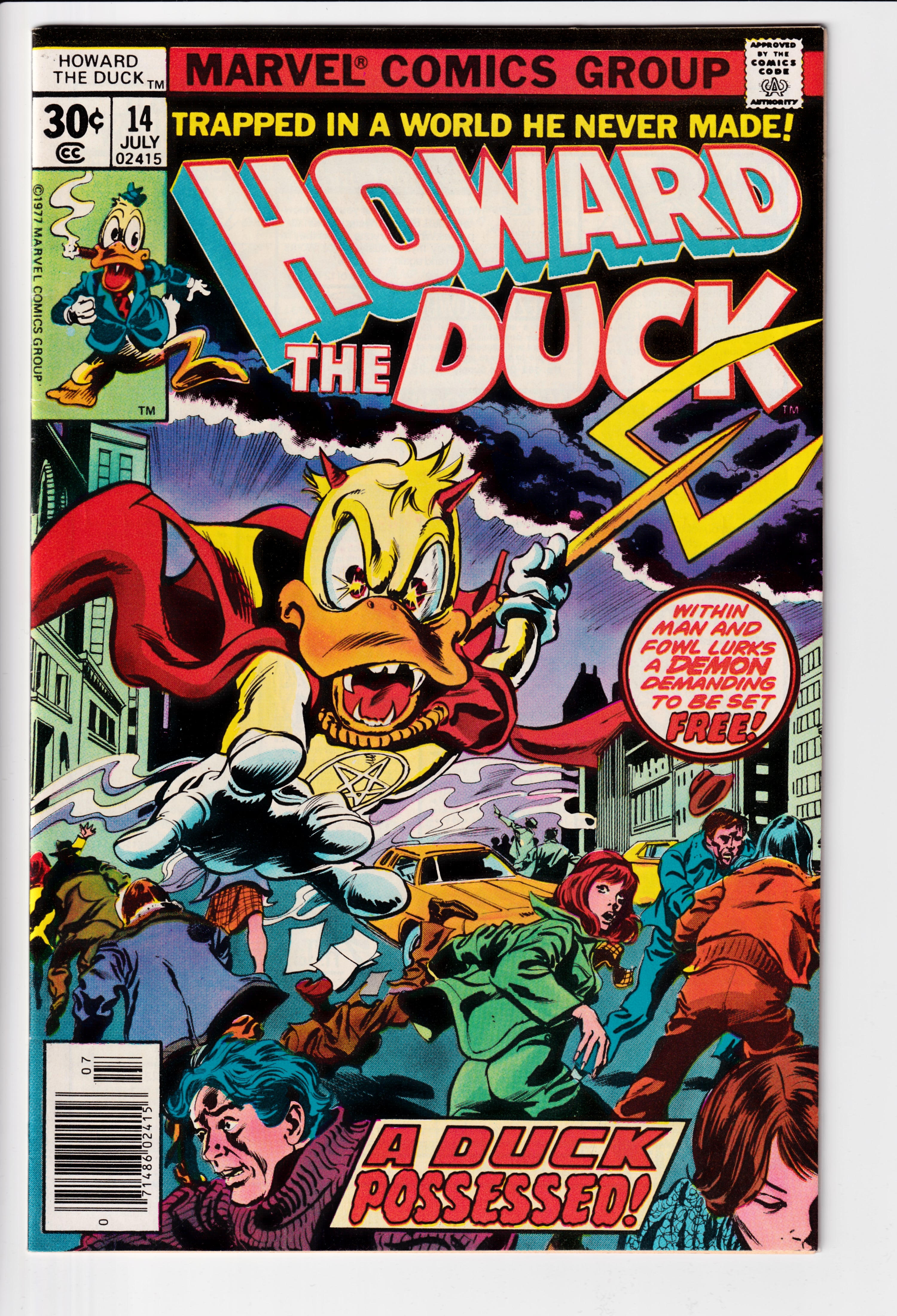 Howard The Duck #14 VF (7.5) (1977)