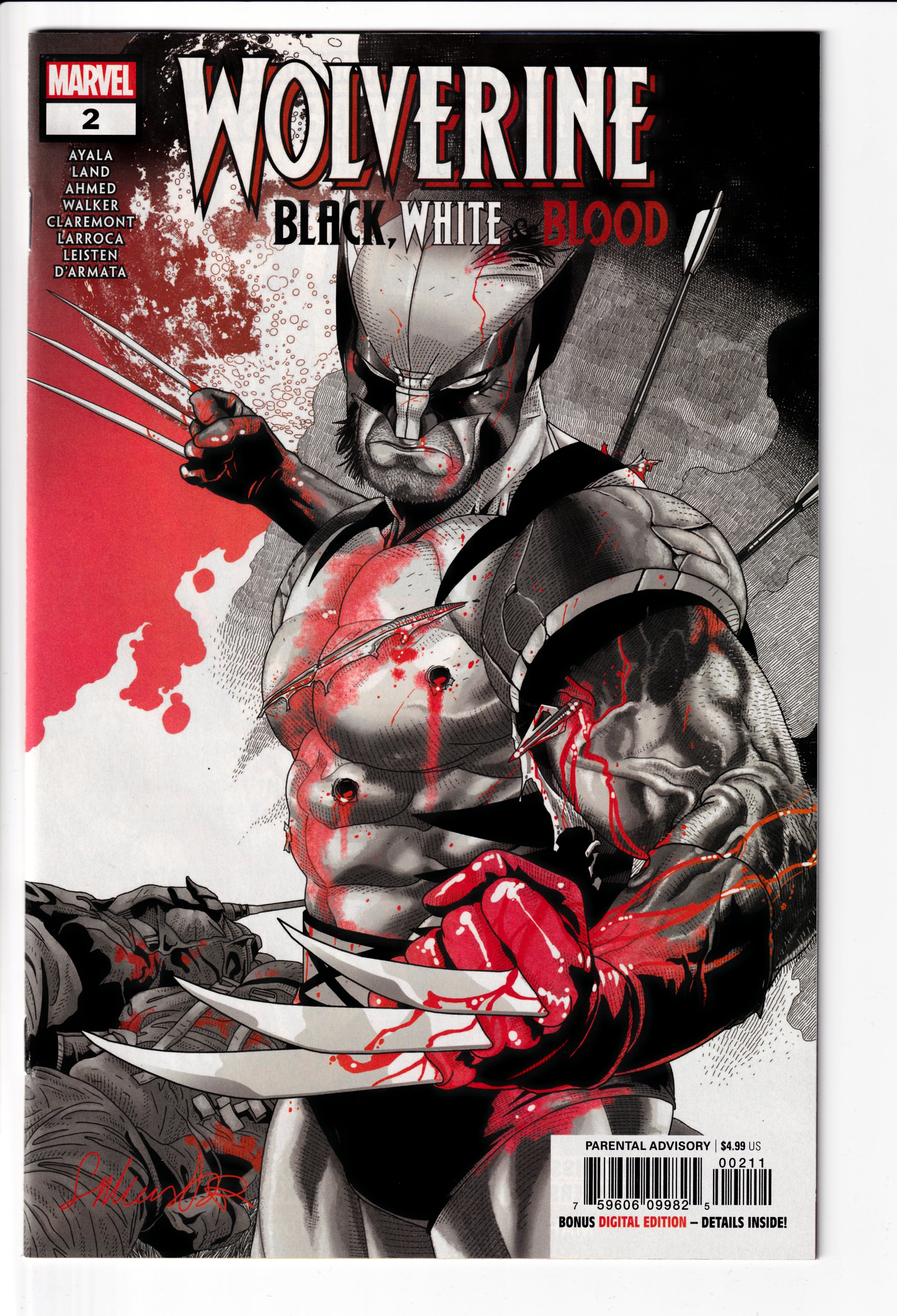 Wolverine: Black, White and Blood #2 NM (9.8) (2020)