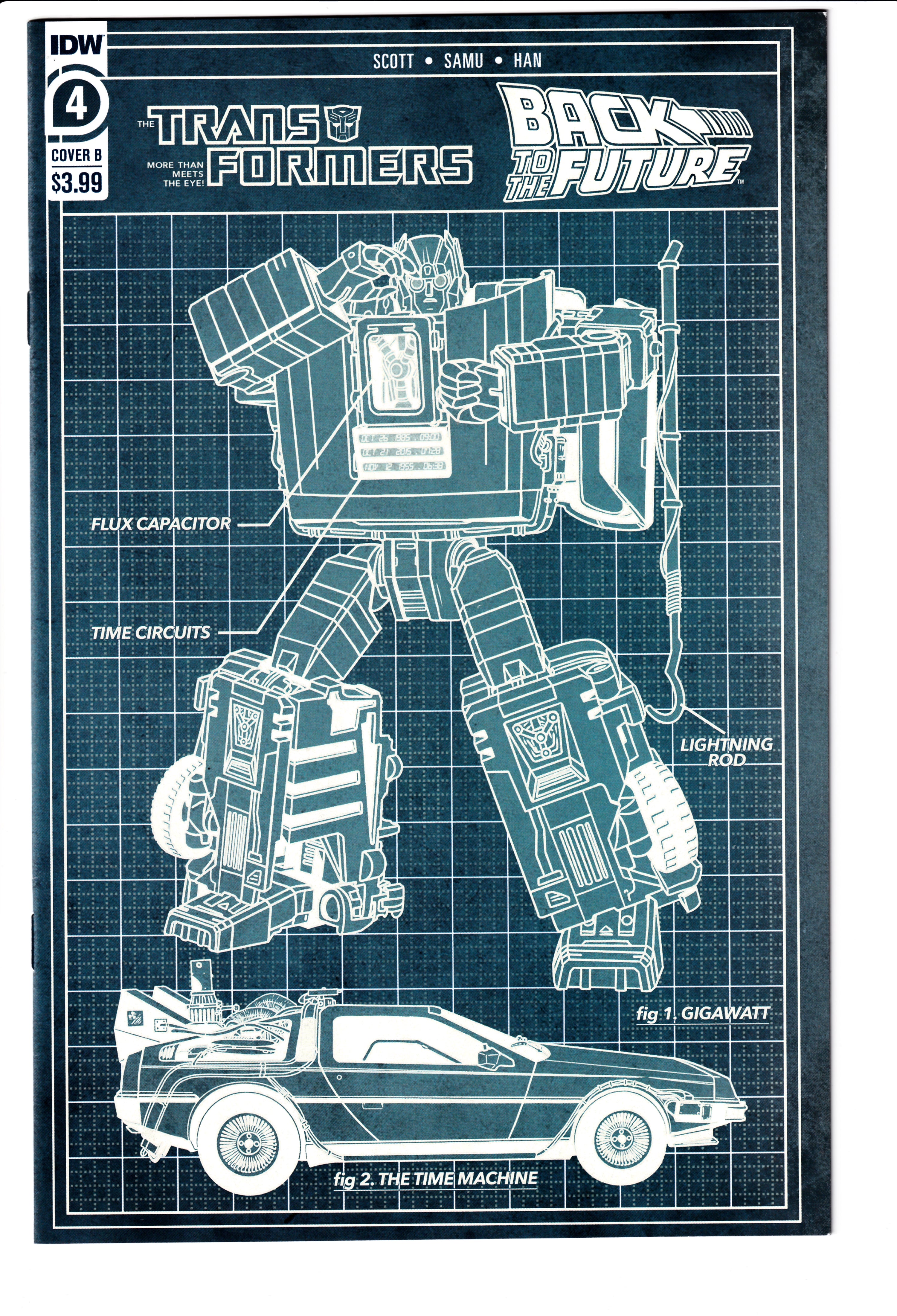 Transformers Back to the Future #4 B CVR NM (9.8) (2021)
