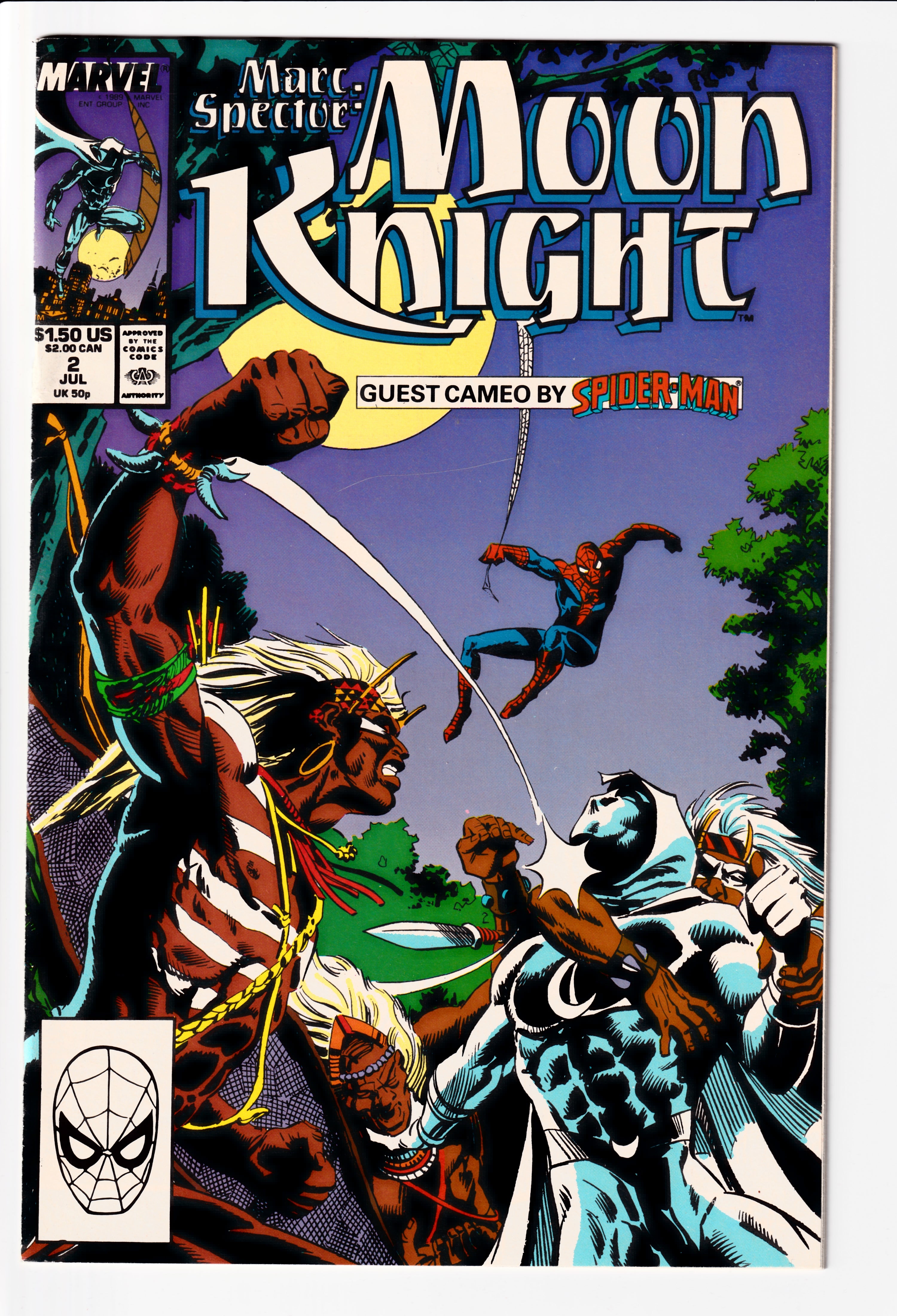 Marc Spector: Moon Knight #2 VF (8.5) (1989)