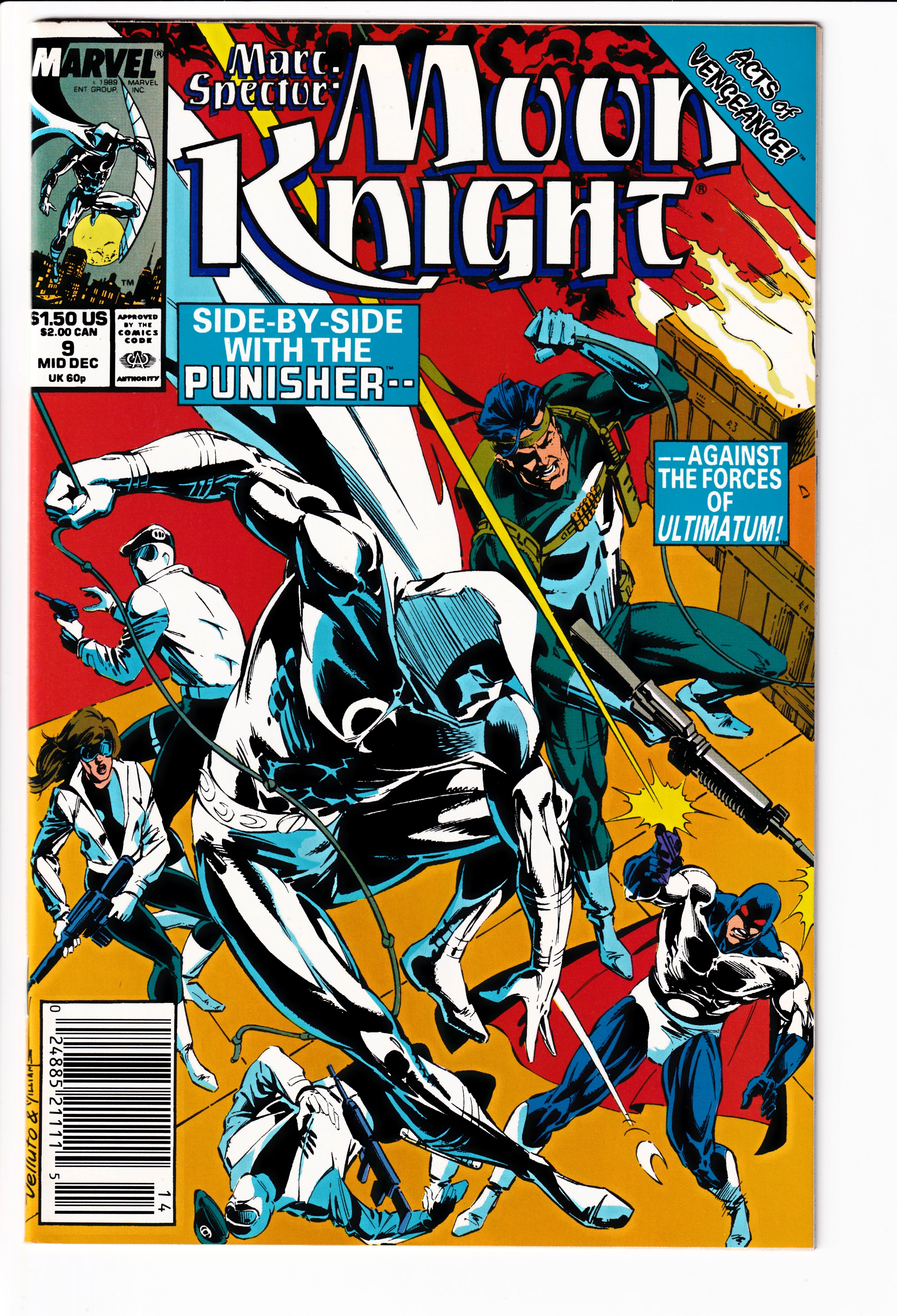 Marc Spector: Moon Knight #9 NM (9.6) (1989)
