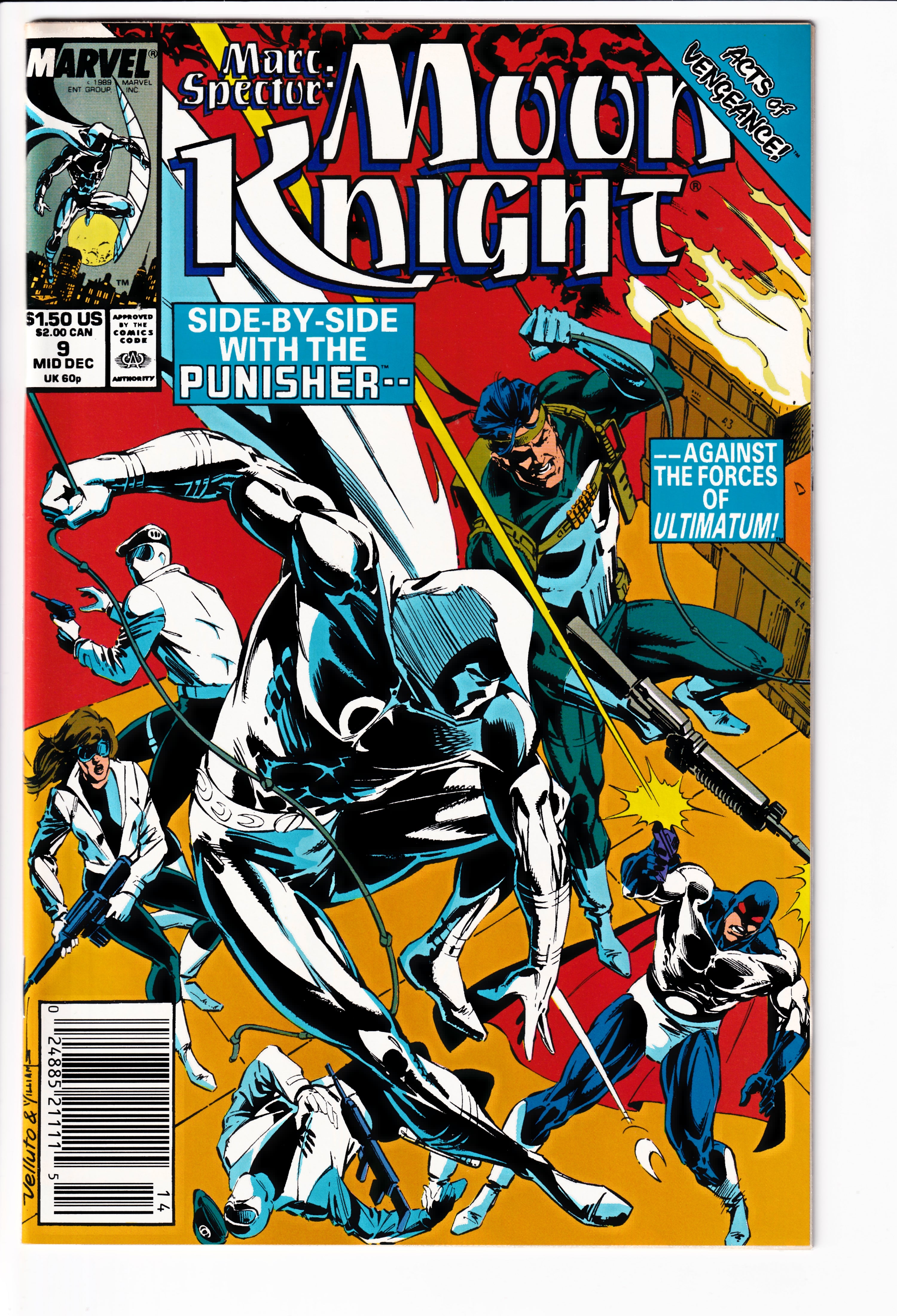Marc Spector: Moon Knight #9 NM (9.4) (1989)