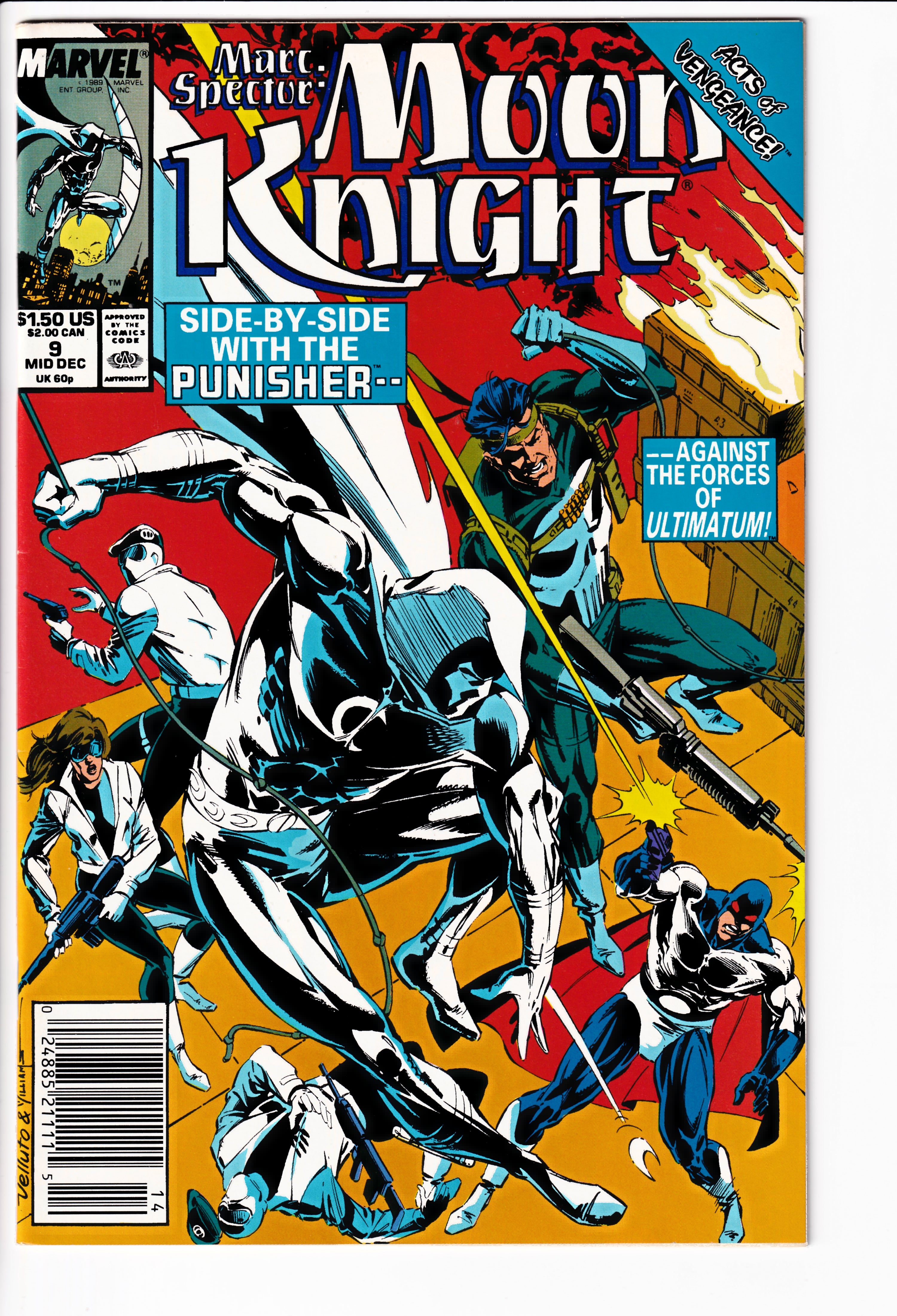 Marc Spector: Moon Knight #9 NM (9.2) (1989)