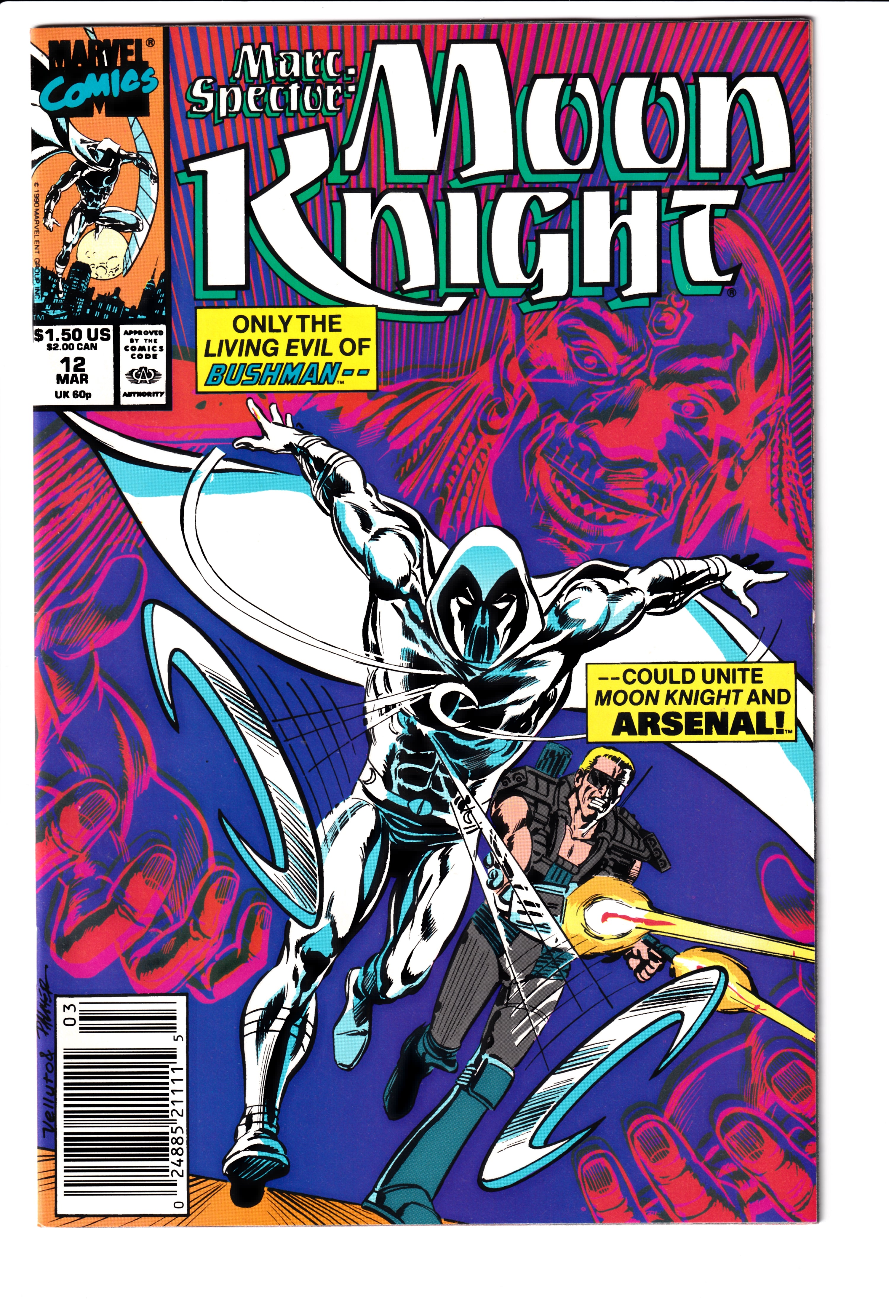 Marc Spector: Moon Knight #12 NM (9.4) (1990)