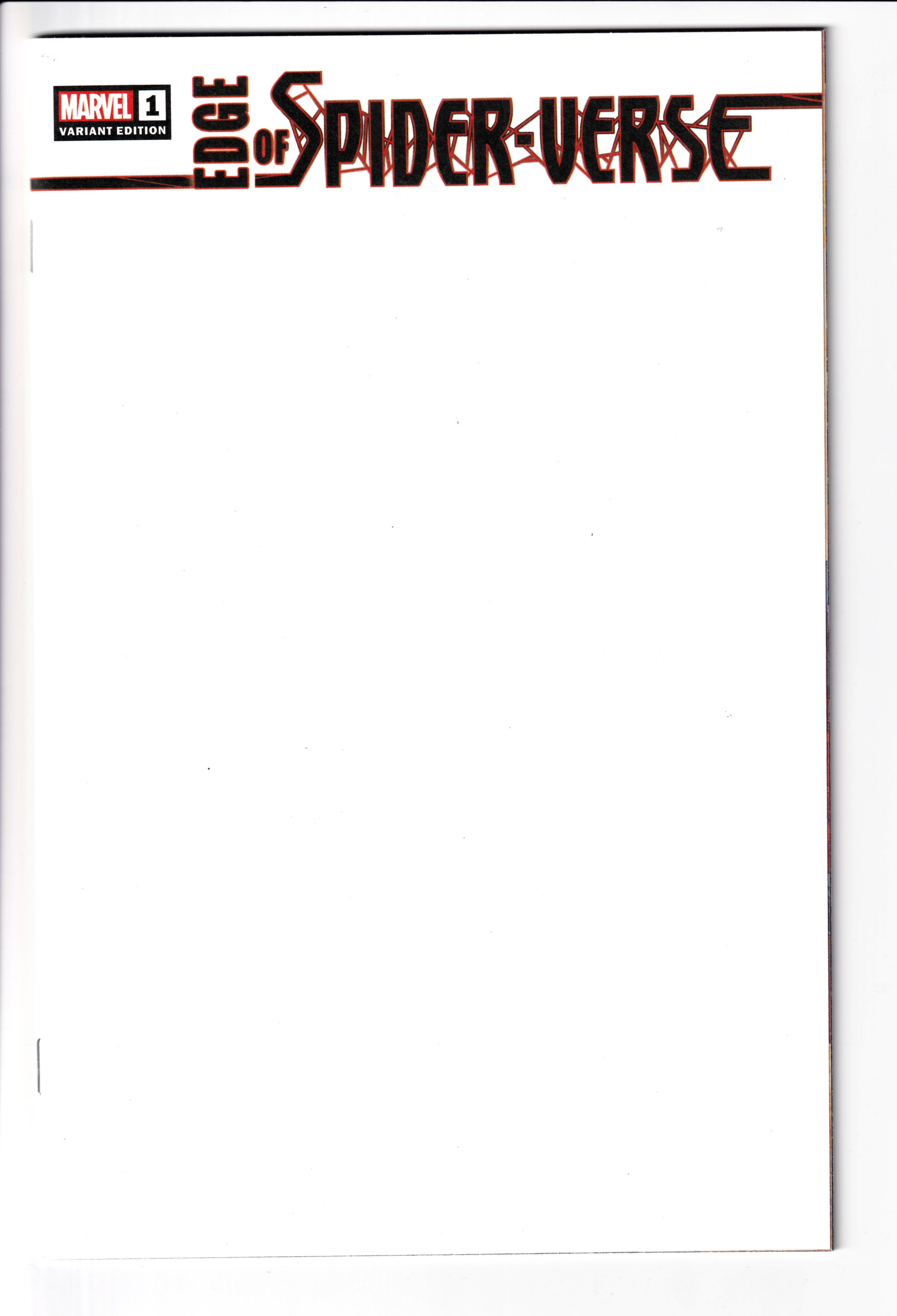 Edge of Spider-Verse #1 Blank Var. NM (9.8) (2022)