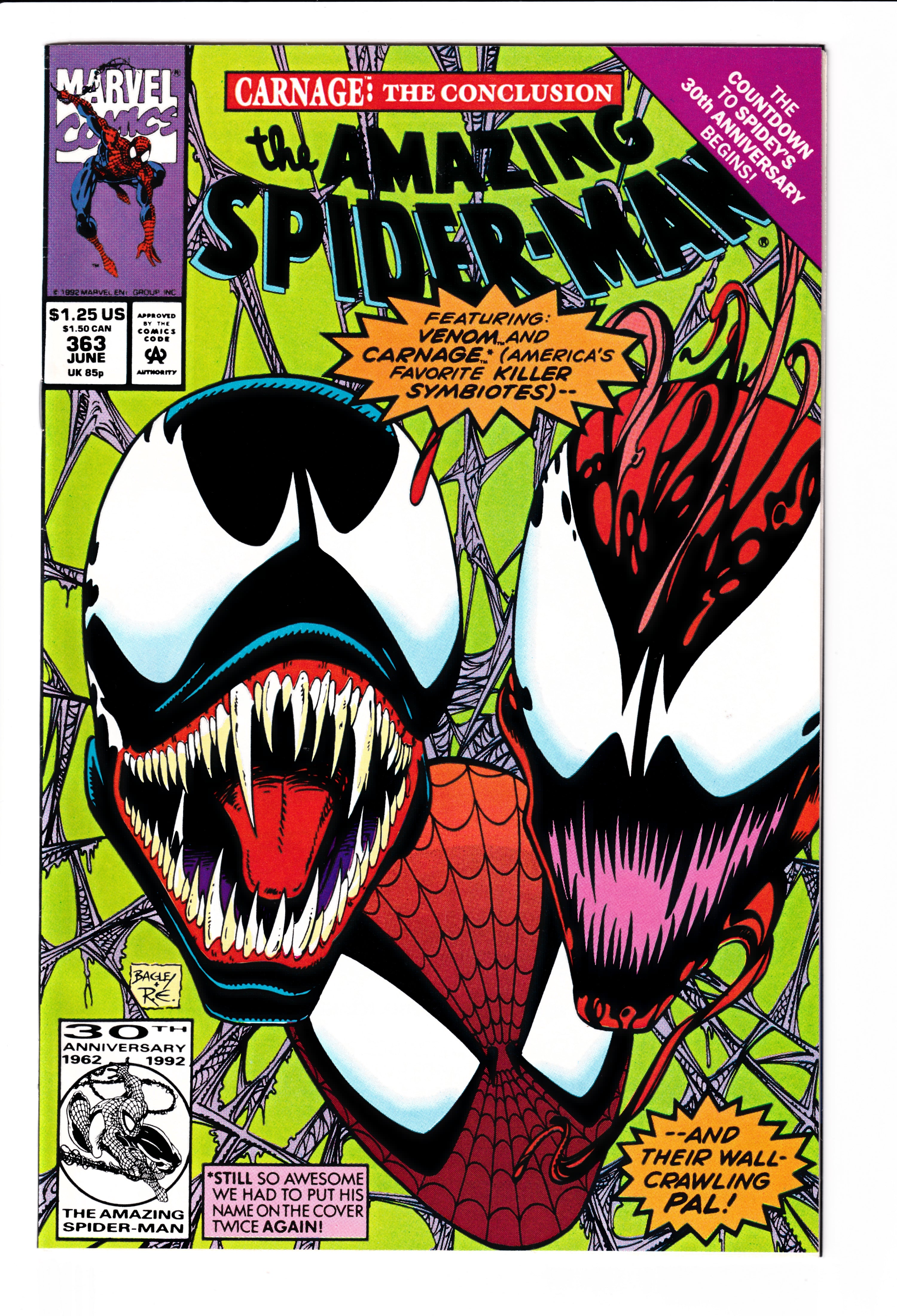 Amazing Spider-Man #363 NM (9.6) (1992)