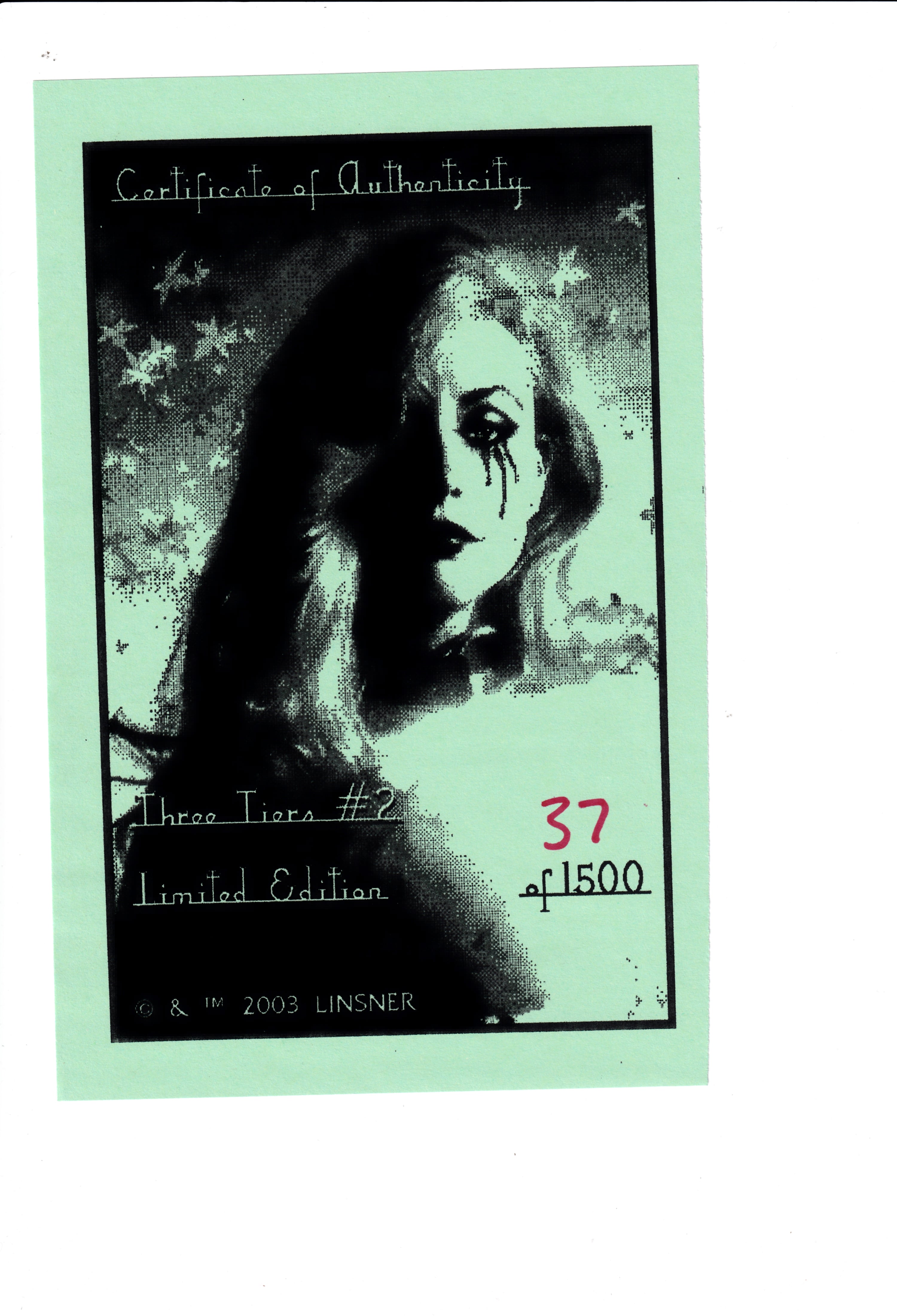 Dawn: Three Tiers #2 Signed Limited Ed. NM (9.6) (2003)