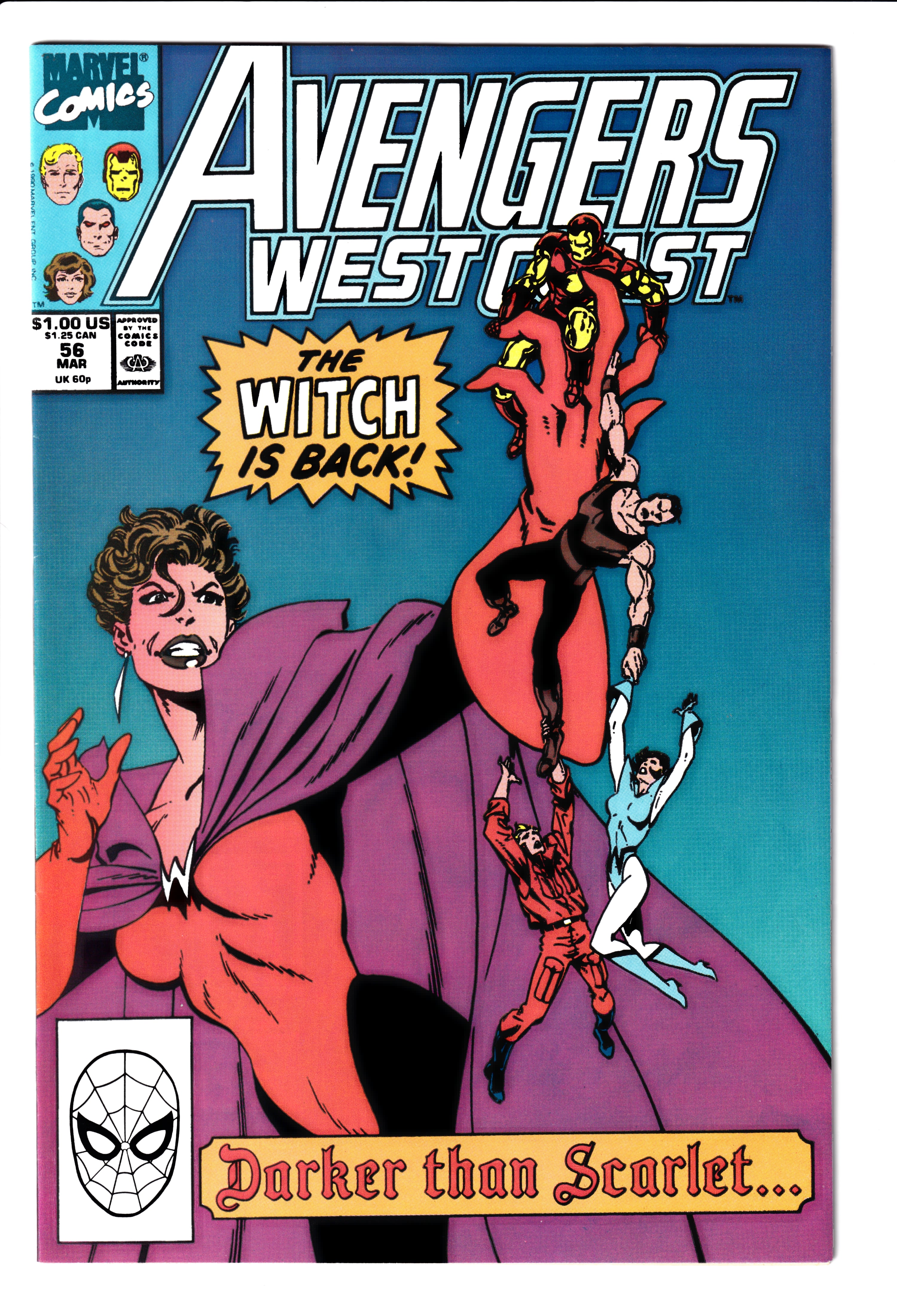 Avengers West Coast #56 NM (9.2) (1990)