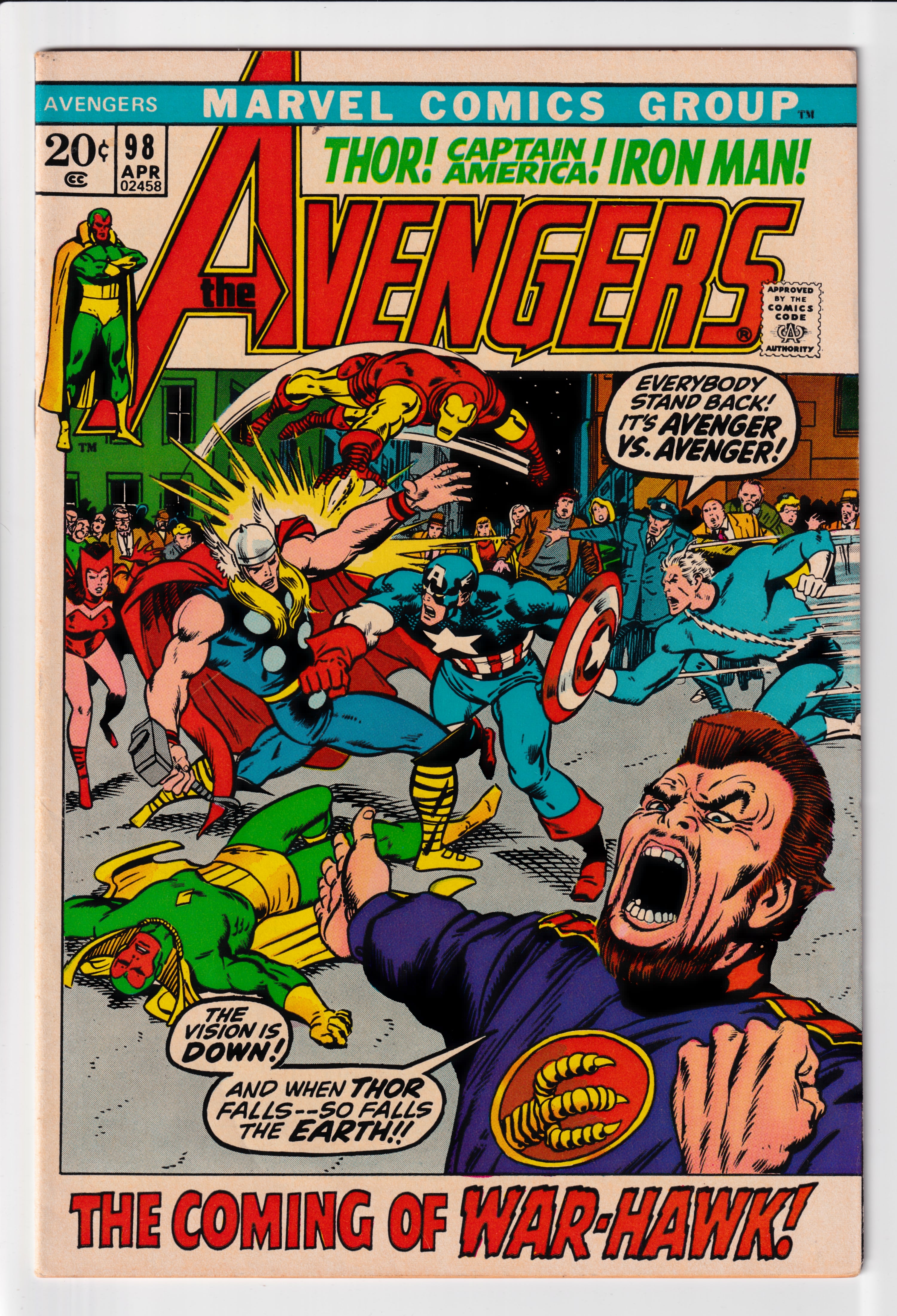 Avengers #98 NM (8.5) (1972)