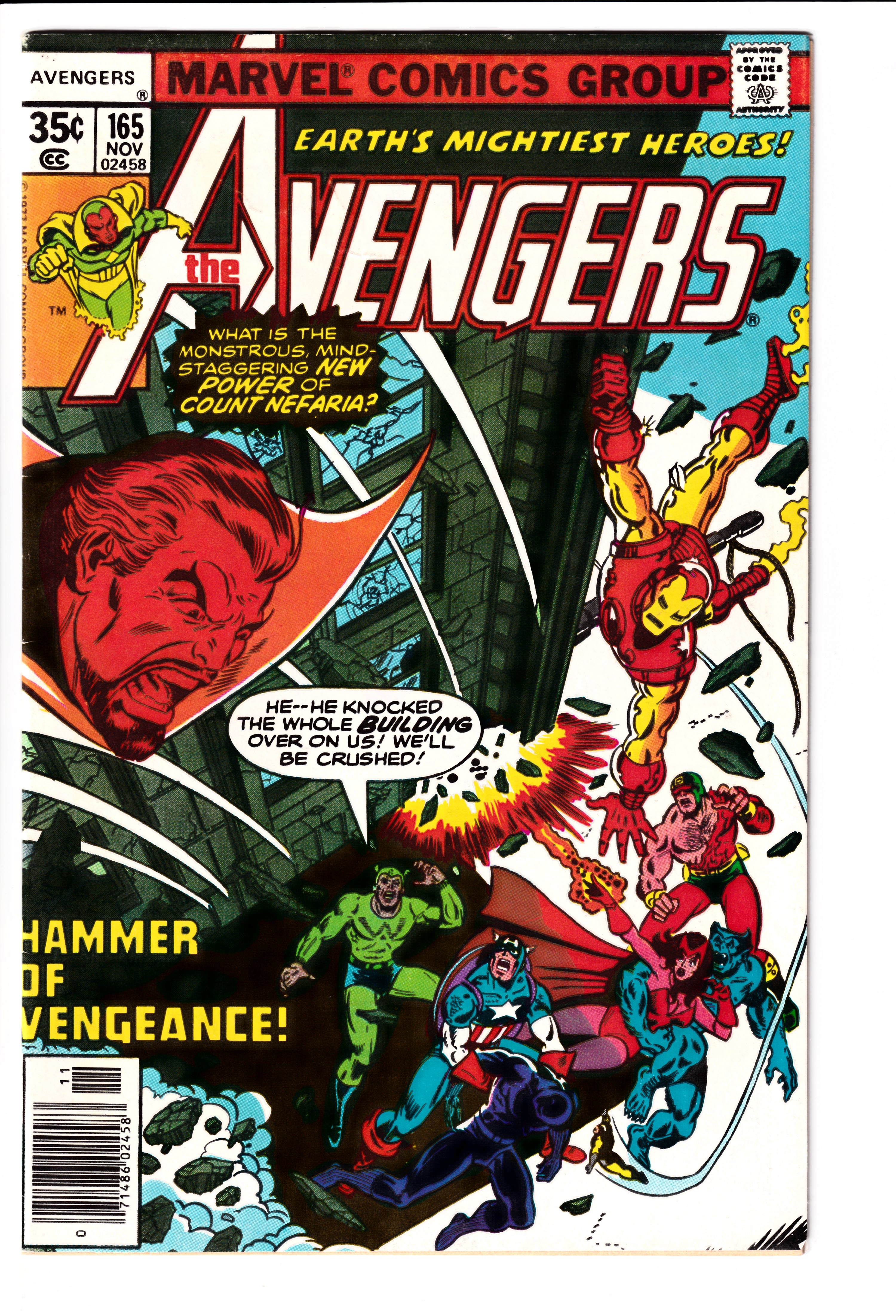 Avengers #165 VF (7.5) (1977)