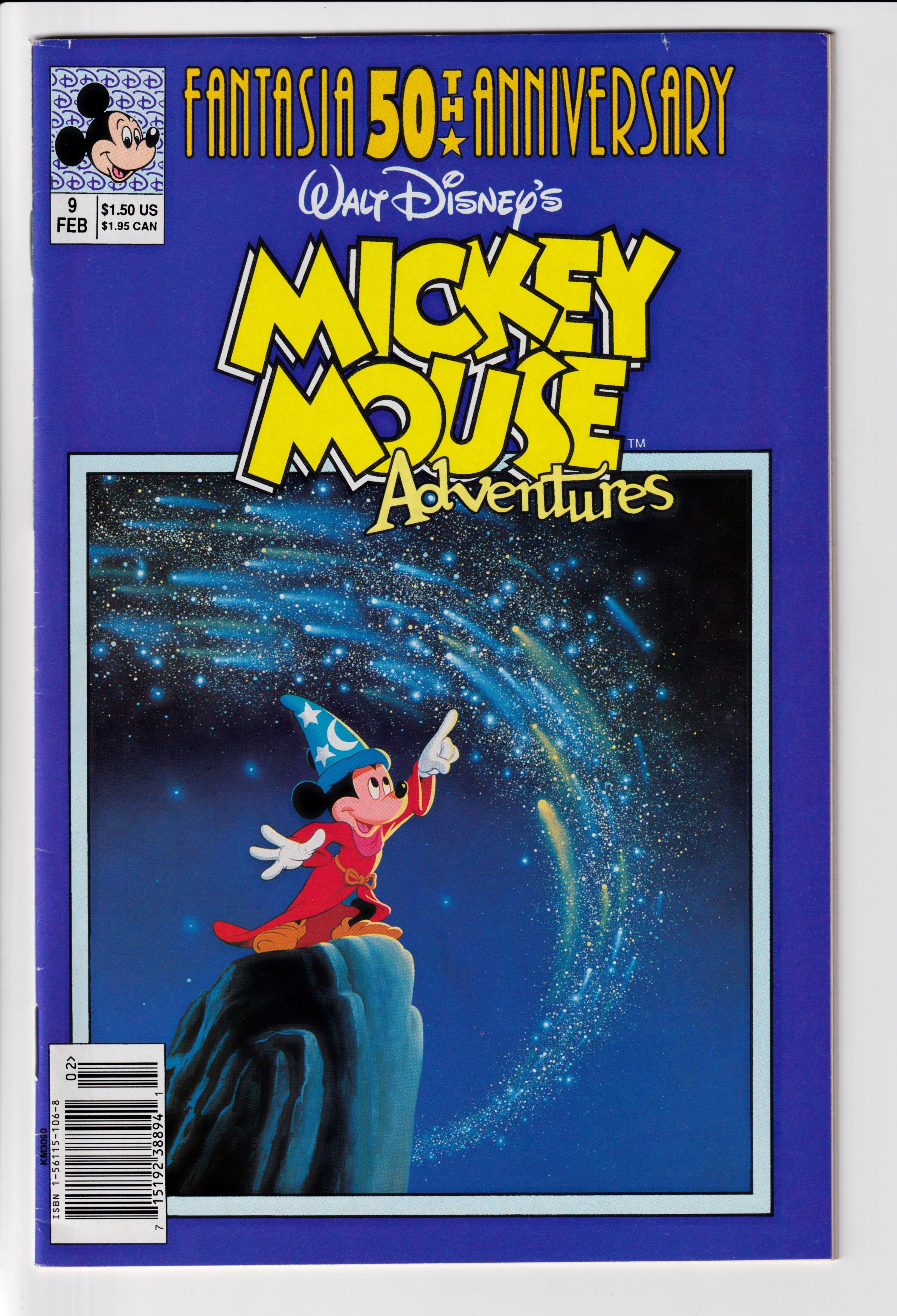 Mickey Mouse Adventures #9 Newsstand VF (8.5) (1991)