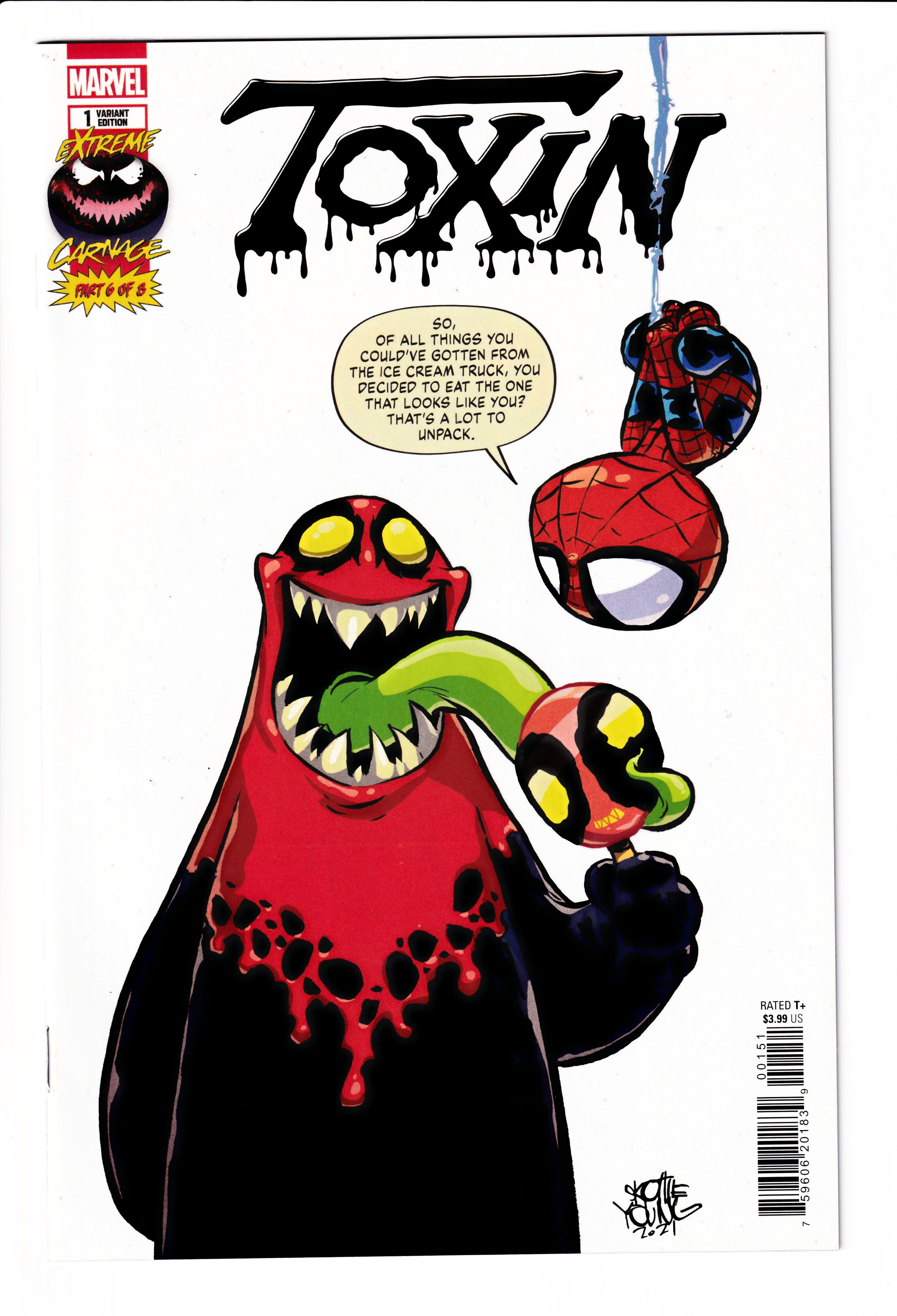 Toxin #1 Young Var. NM (9.8) (2021)
