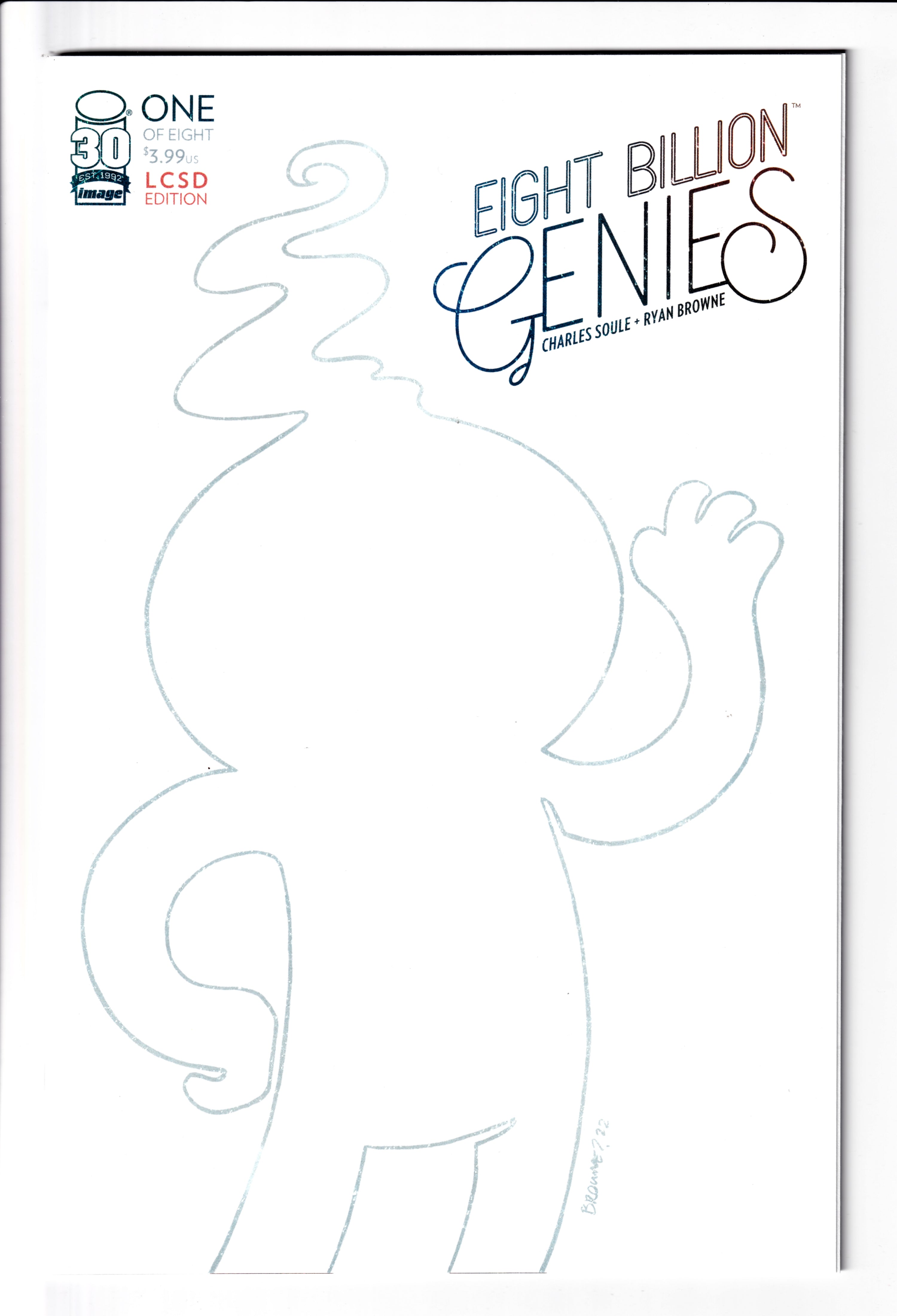 Eight Billion Genies #1 LCSD Blank NM (9.6) (2022)
