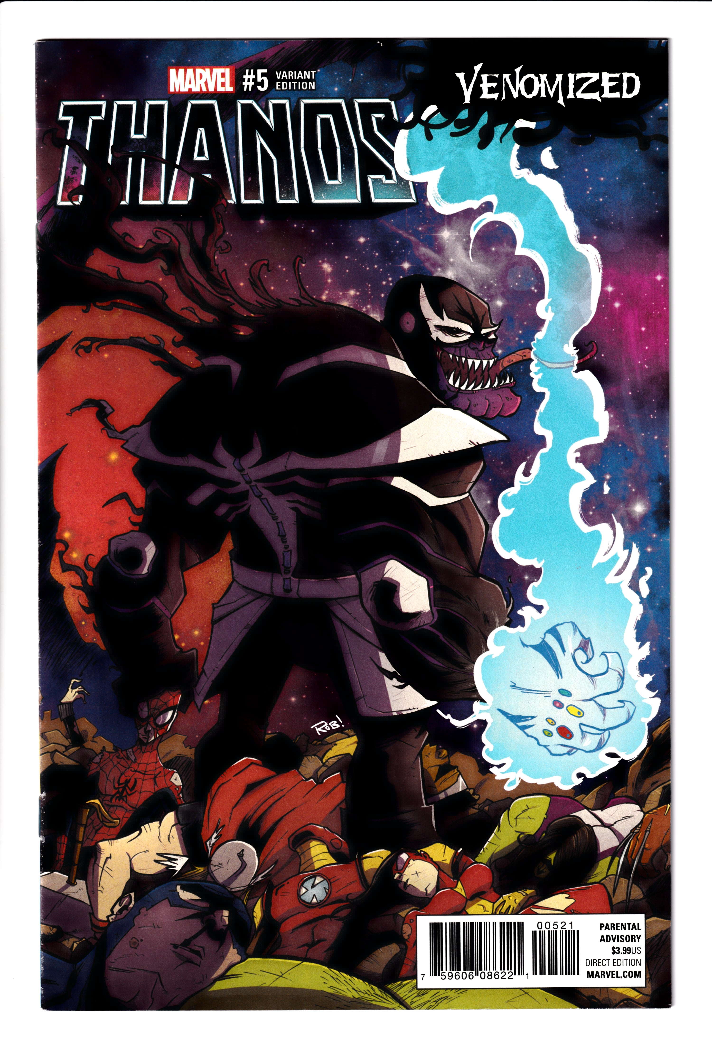 Thanos #5 Venomized Var NM (9.2) (2017)