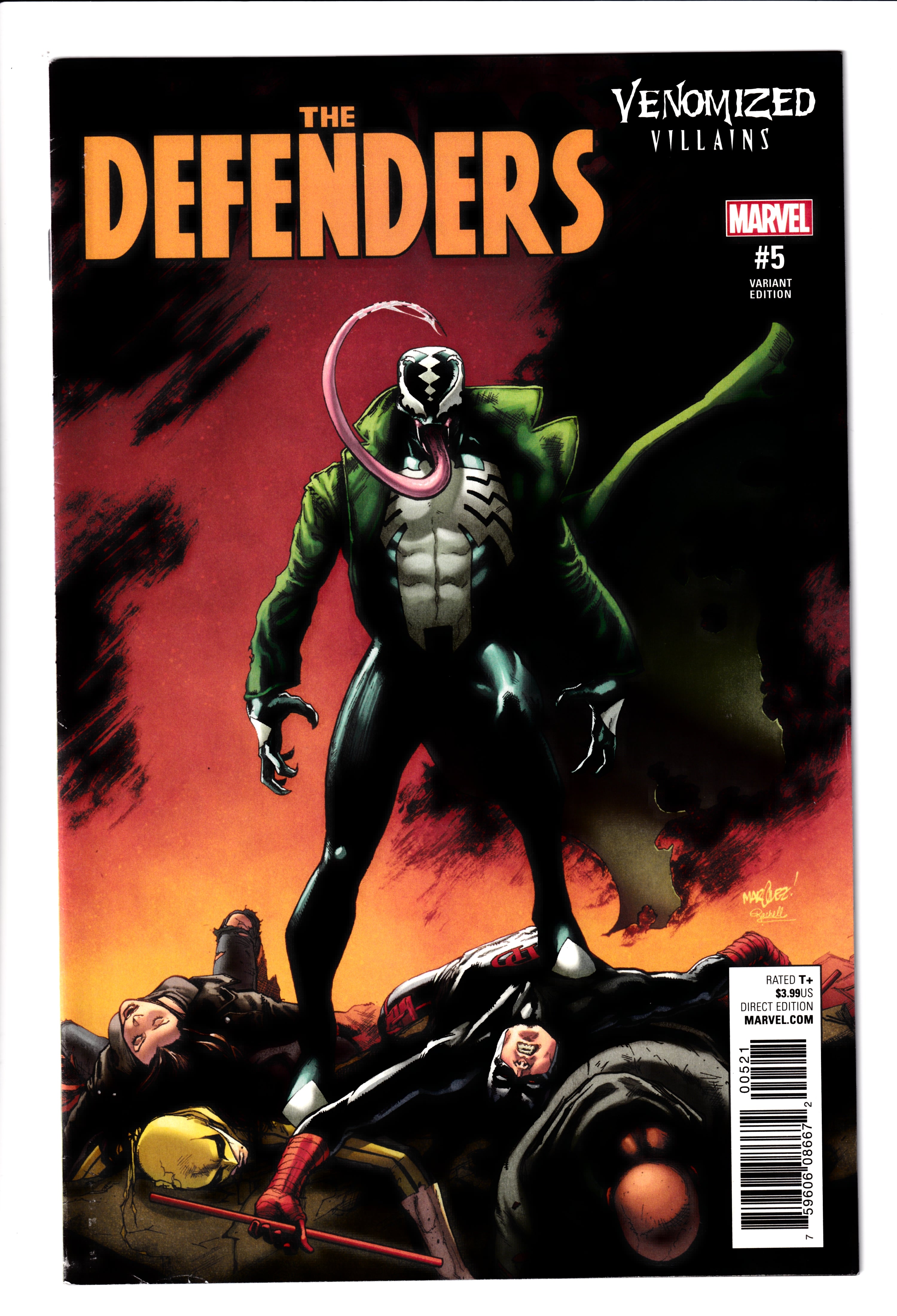 Defenders #5 Venomized Var VF (8.0) (2017)