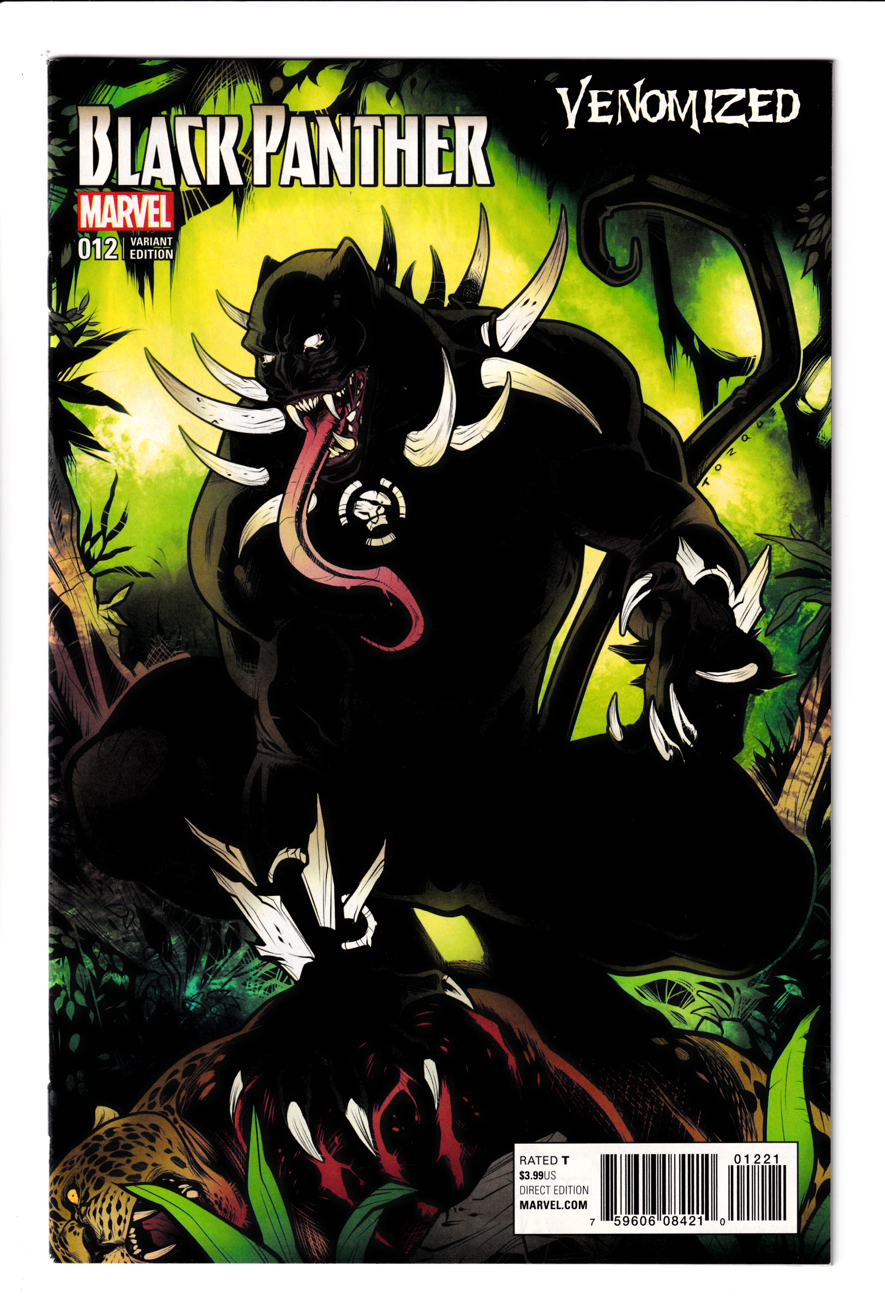 Black Panther #12 Venomized Var NM (9.6) (2016)