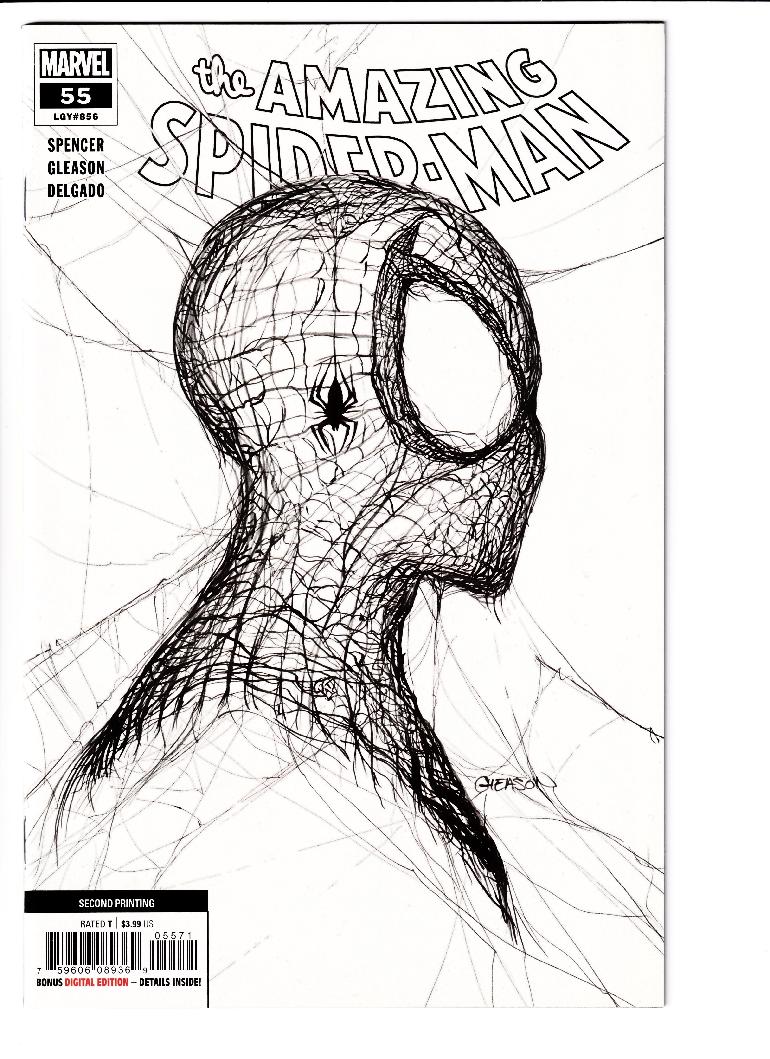 Amazing Spider-Man #55 2nd Print 1:50 NM (9.6) (2020)