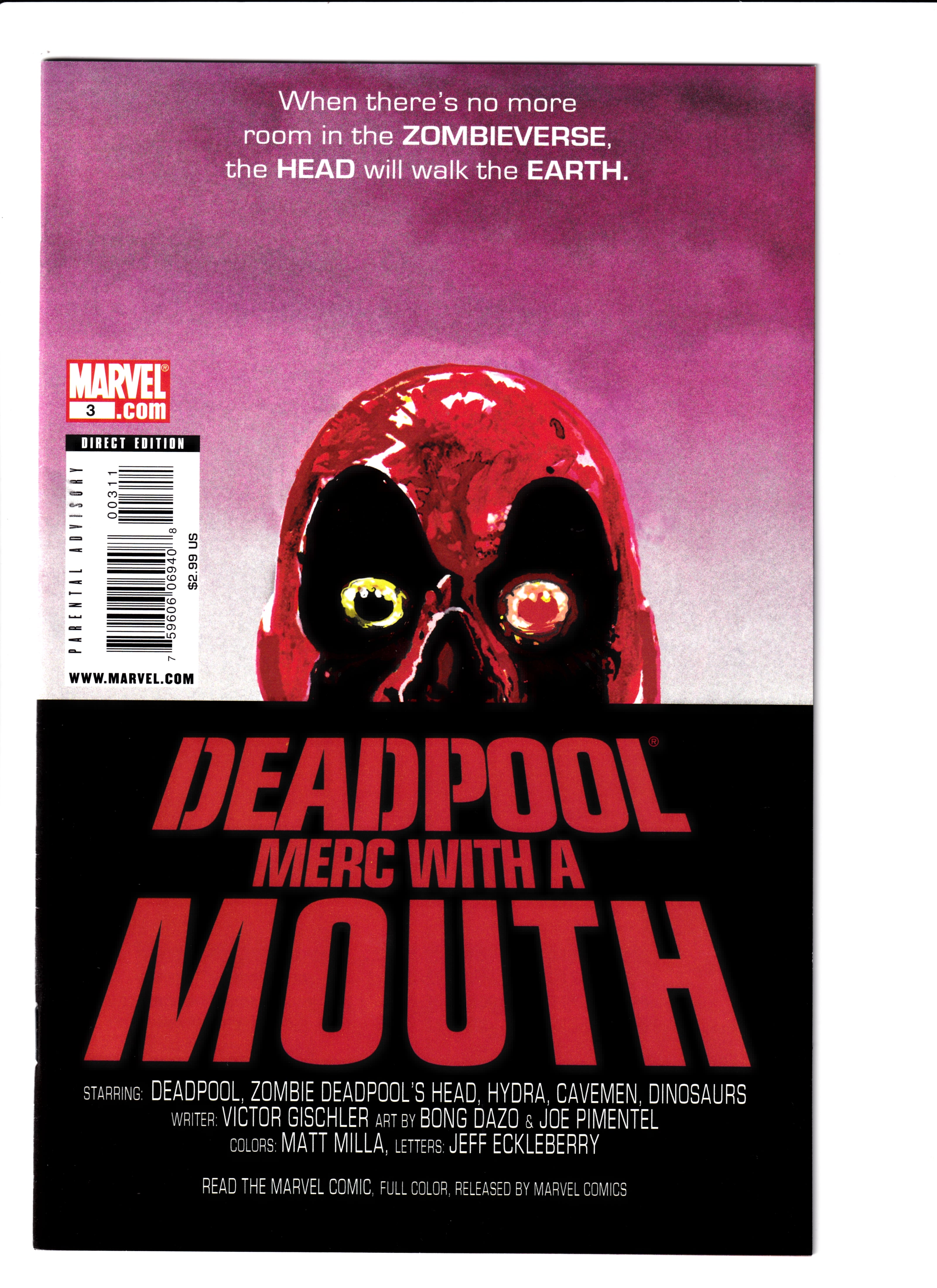 Deadpool: Merc With a Mouth #3 NM (9.0) (2009)