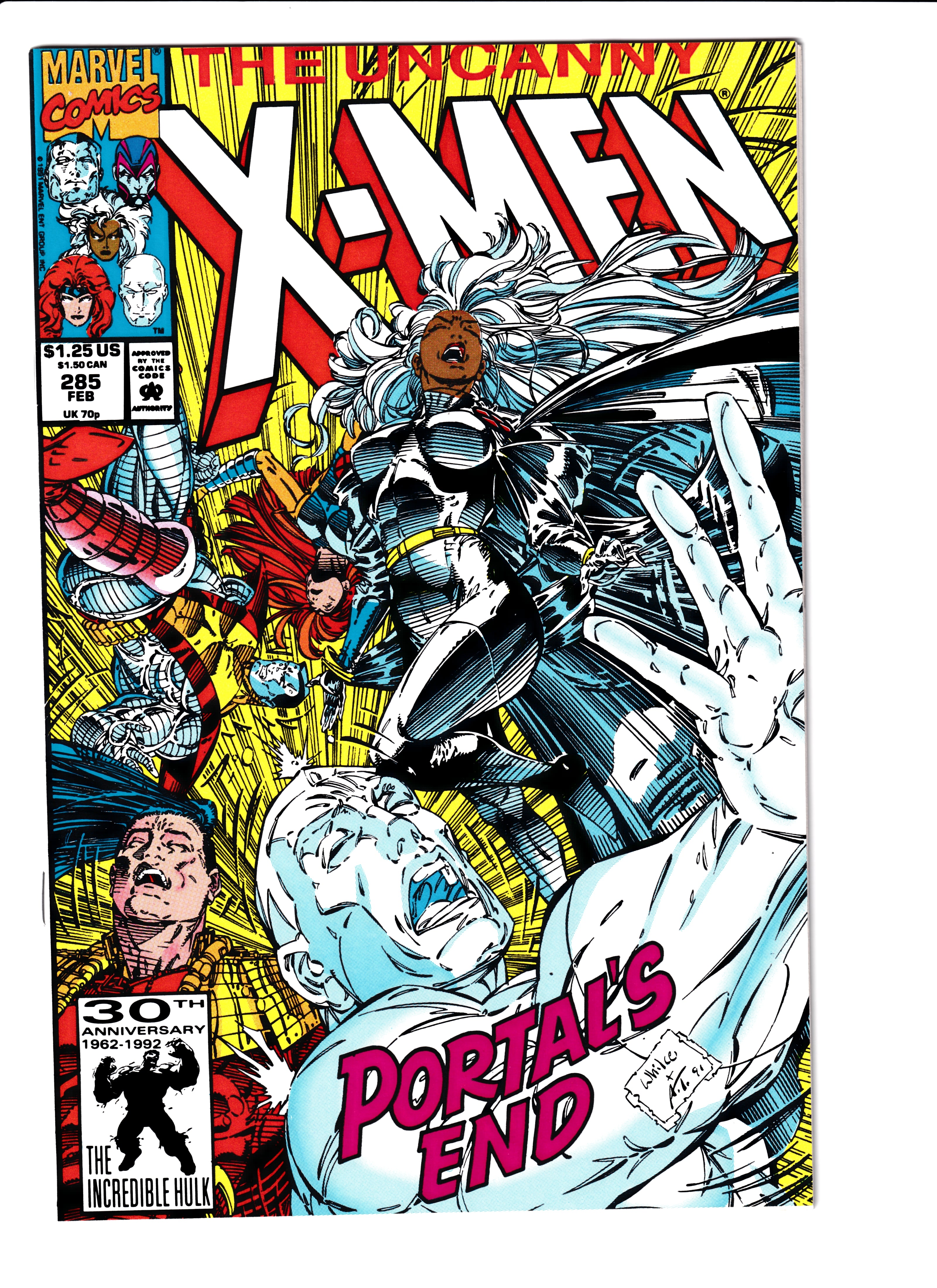 Uncanny X-Men #285 NM (9.2) (1991)