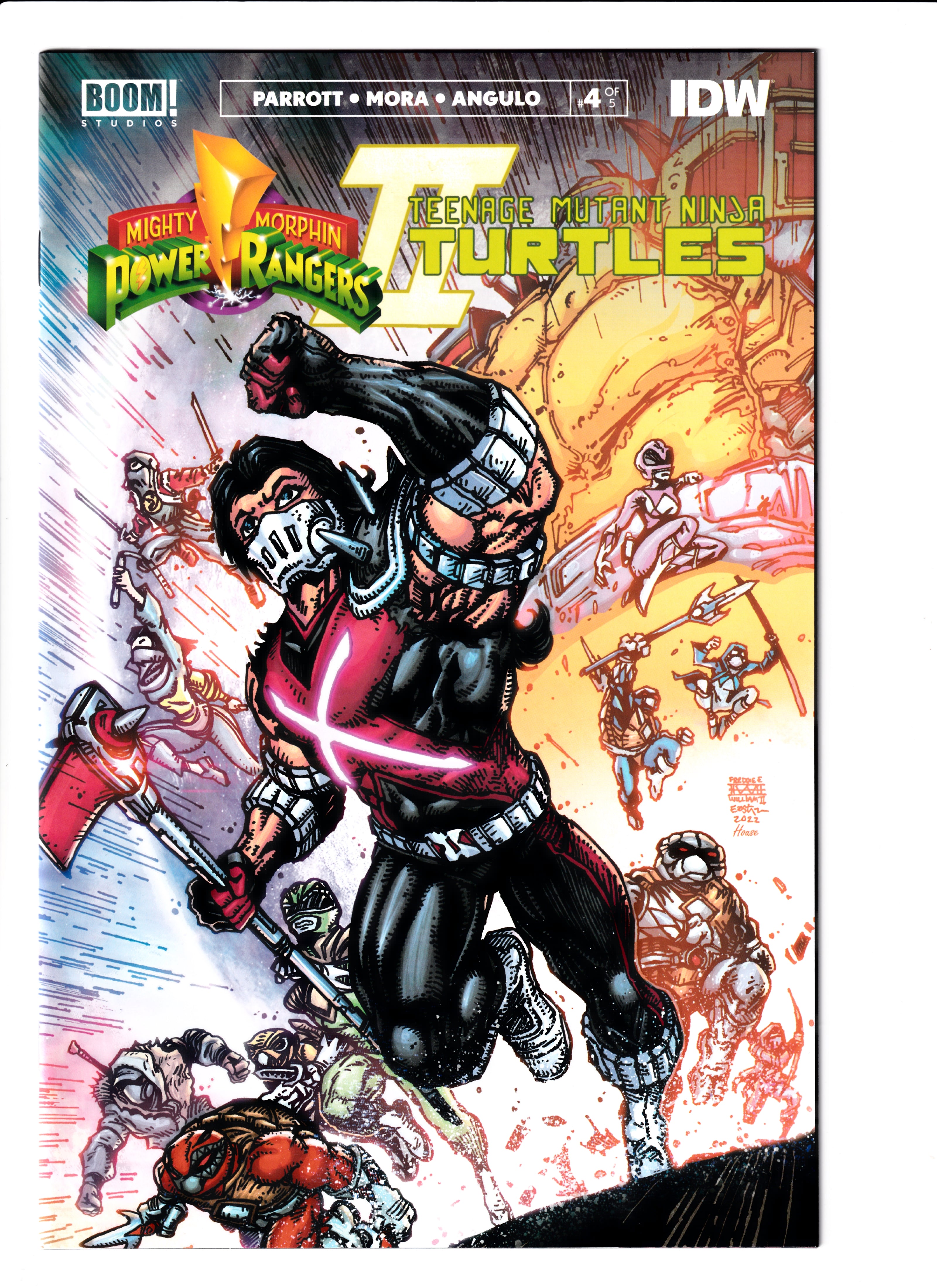 Mighty Morphin Power Rangers / TMNT II #4 Eastman Var NM (9.8) (2023)