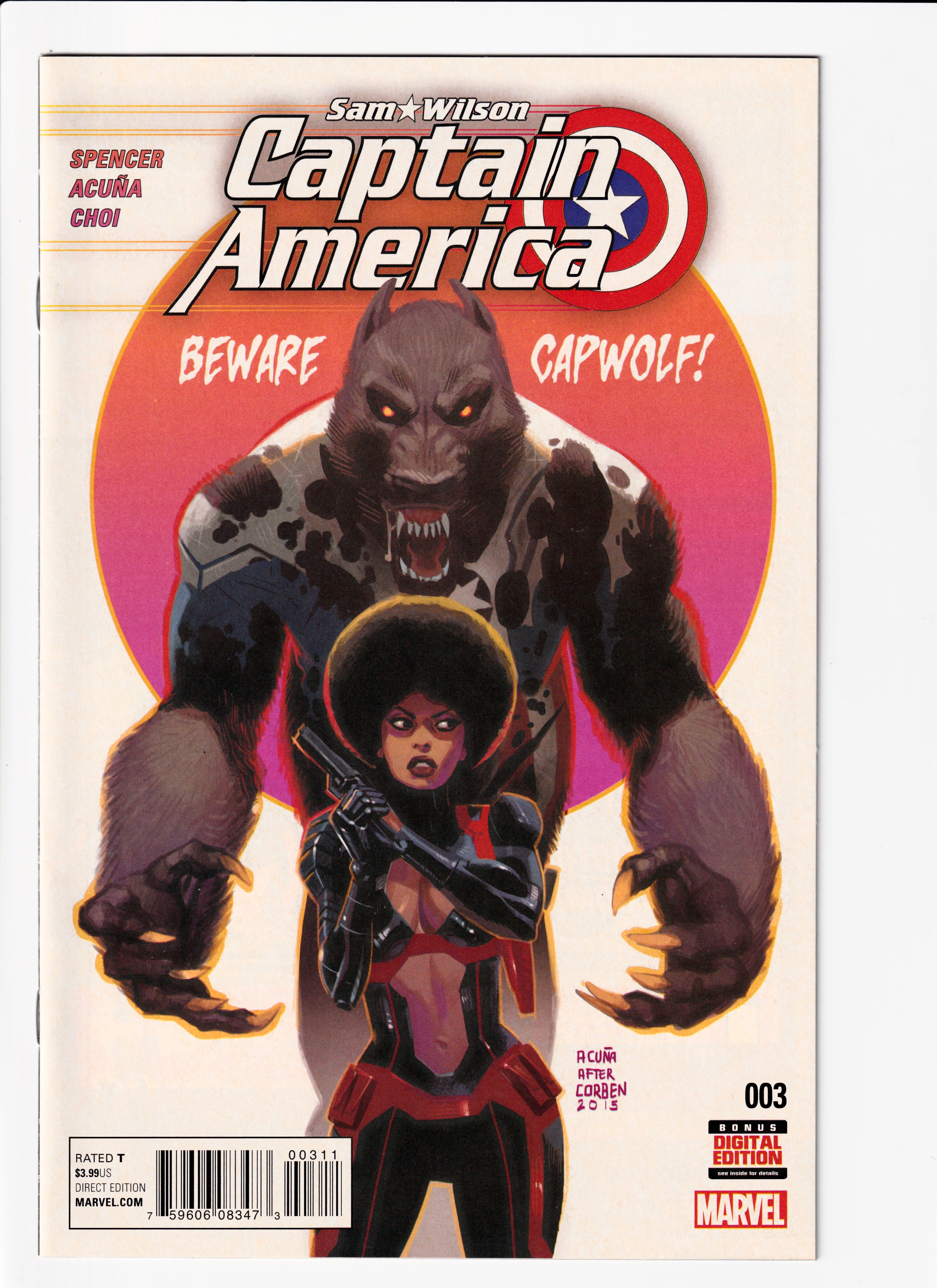 Sam Wilson: Captain America #3 NM (9.2) (2015)