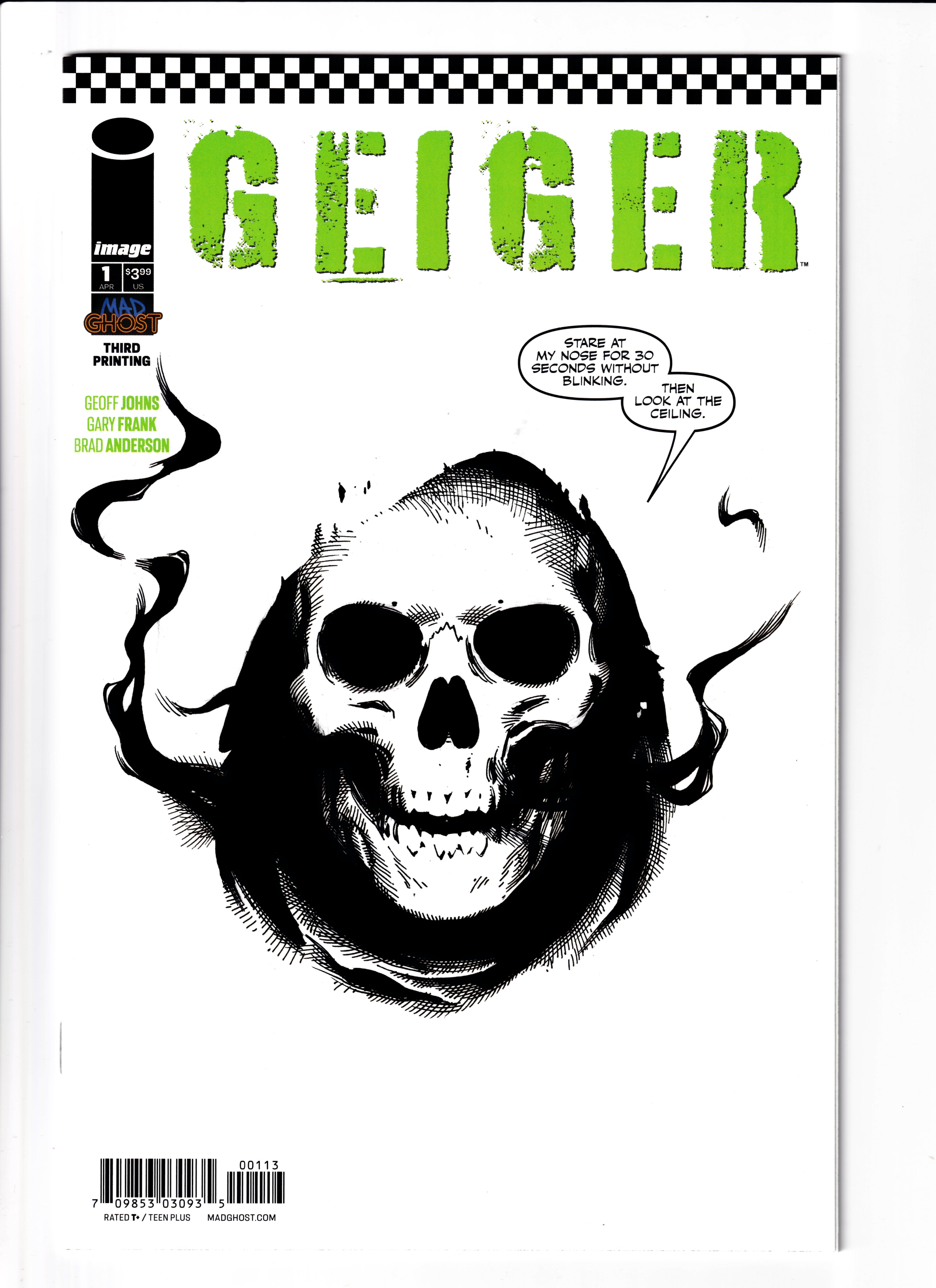 Geiger #1 3rd Print NM (9.6) (2021)