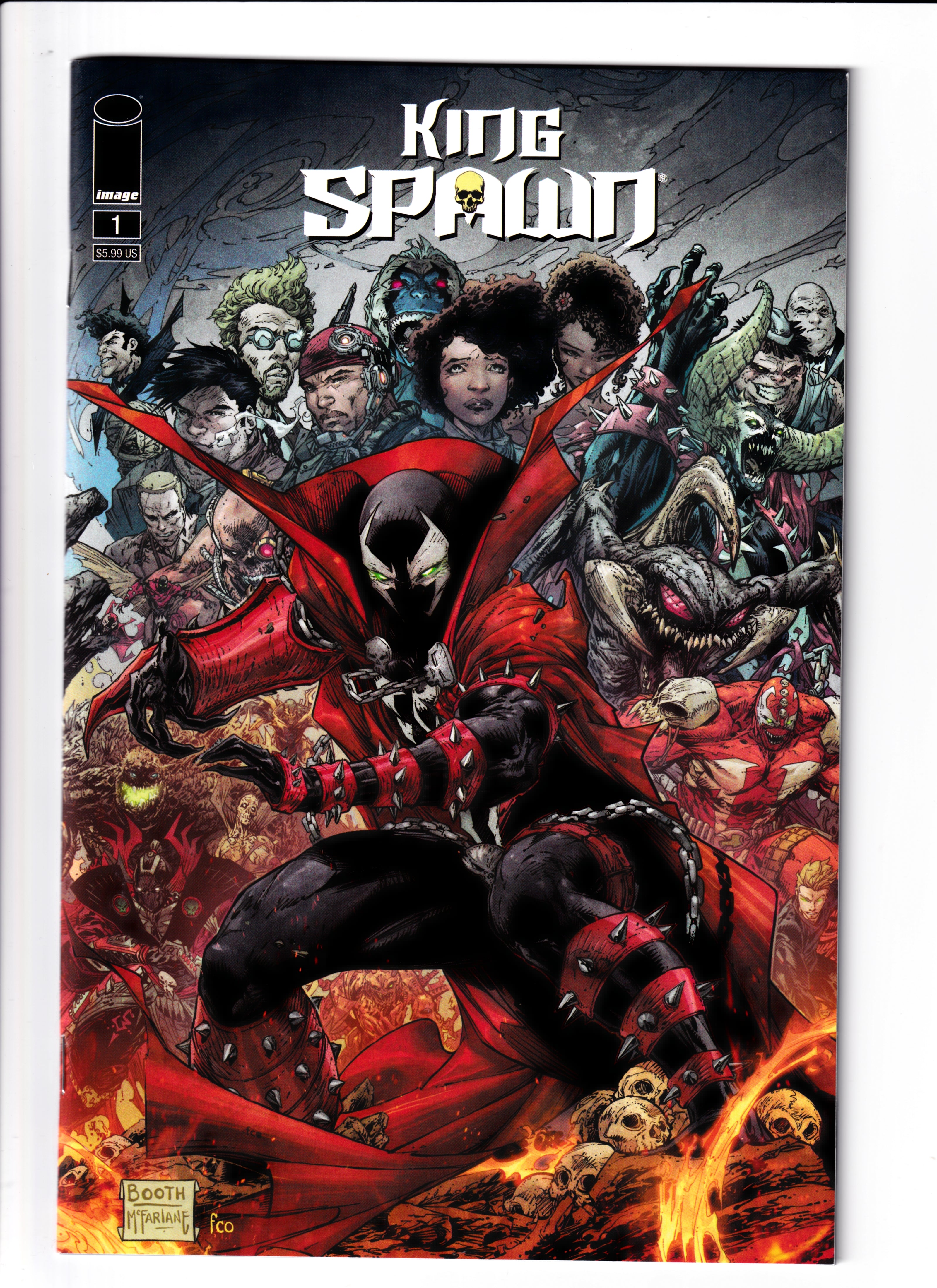 King Spawn #1 Booth Var NM (9.6) (2021)
