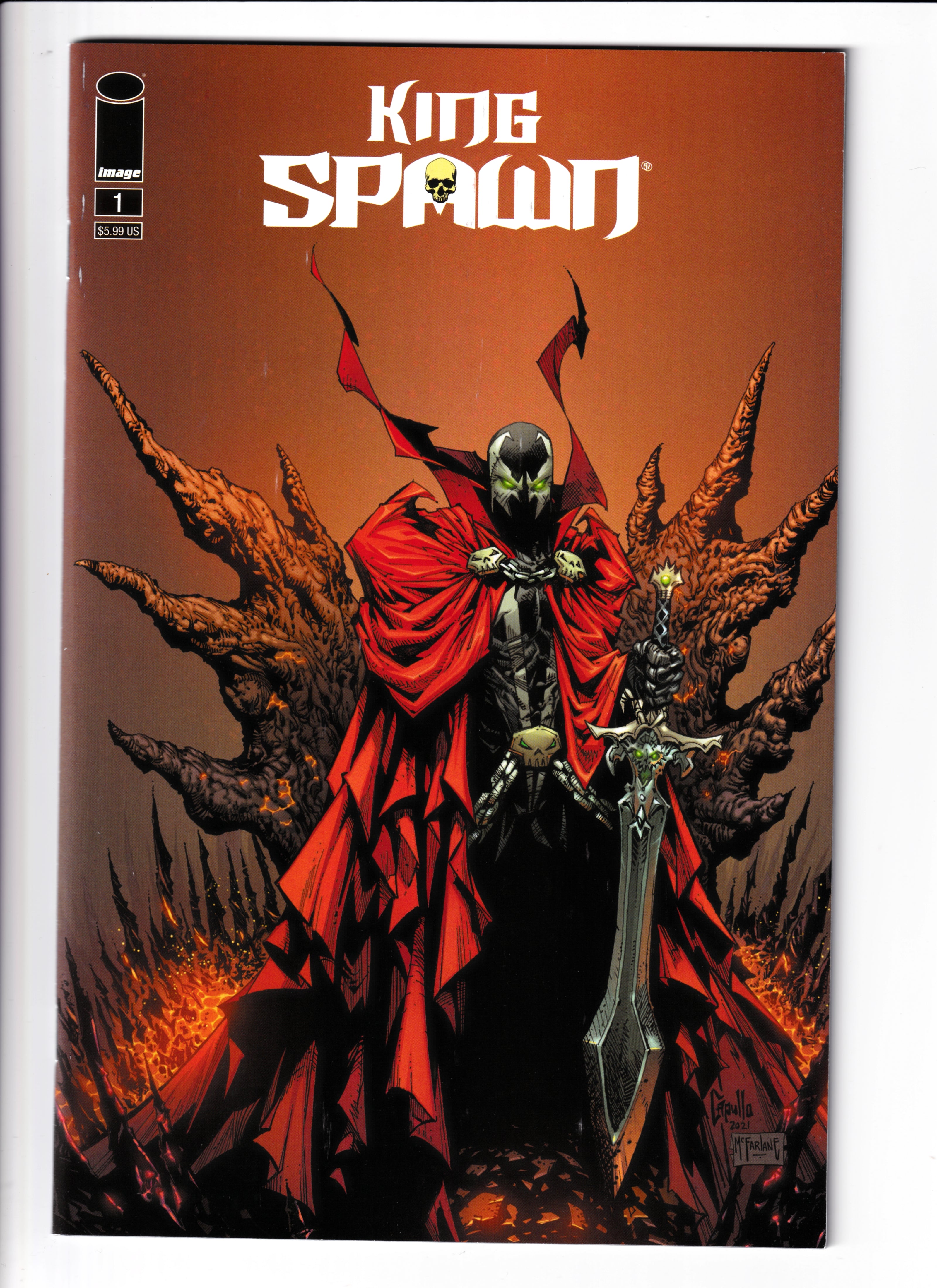 King Spawn #1 Capullo Var. NM (9.6) (2021)