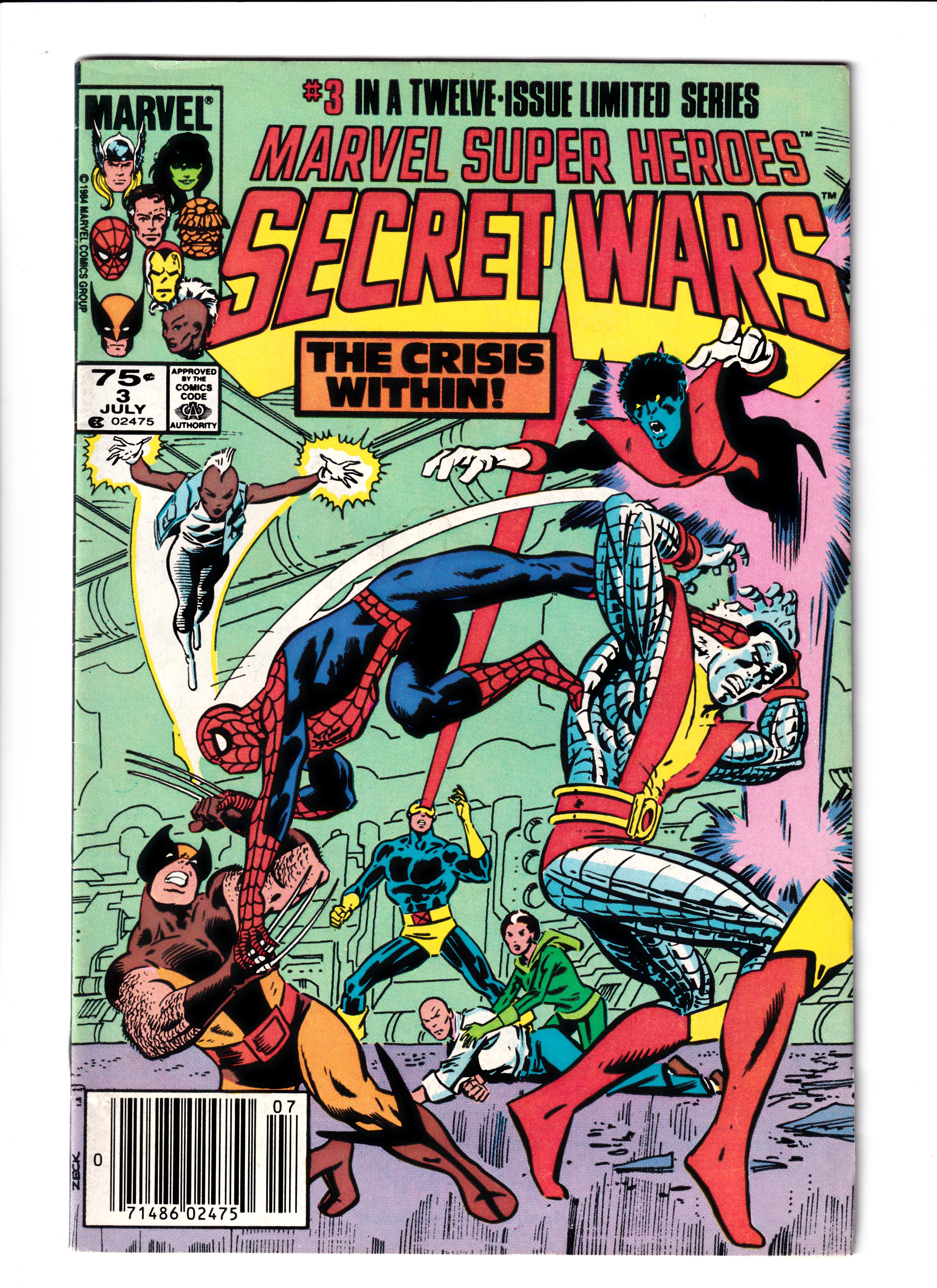 Marvel Super Heroes Secret Wars #3 Newsstand FN (6.5) (1984)