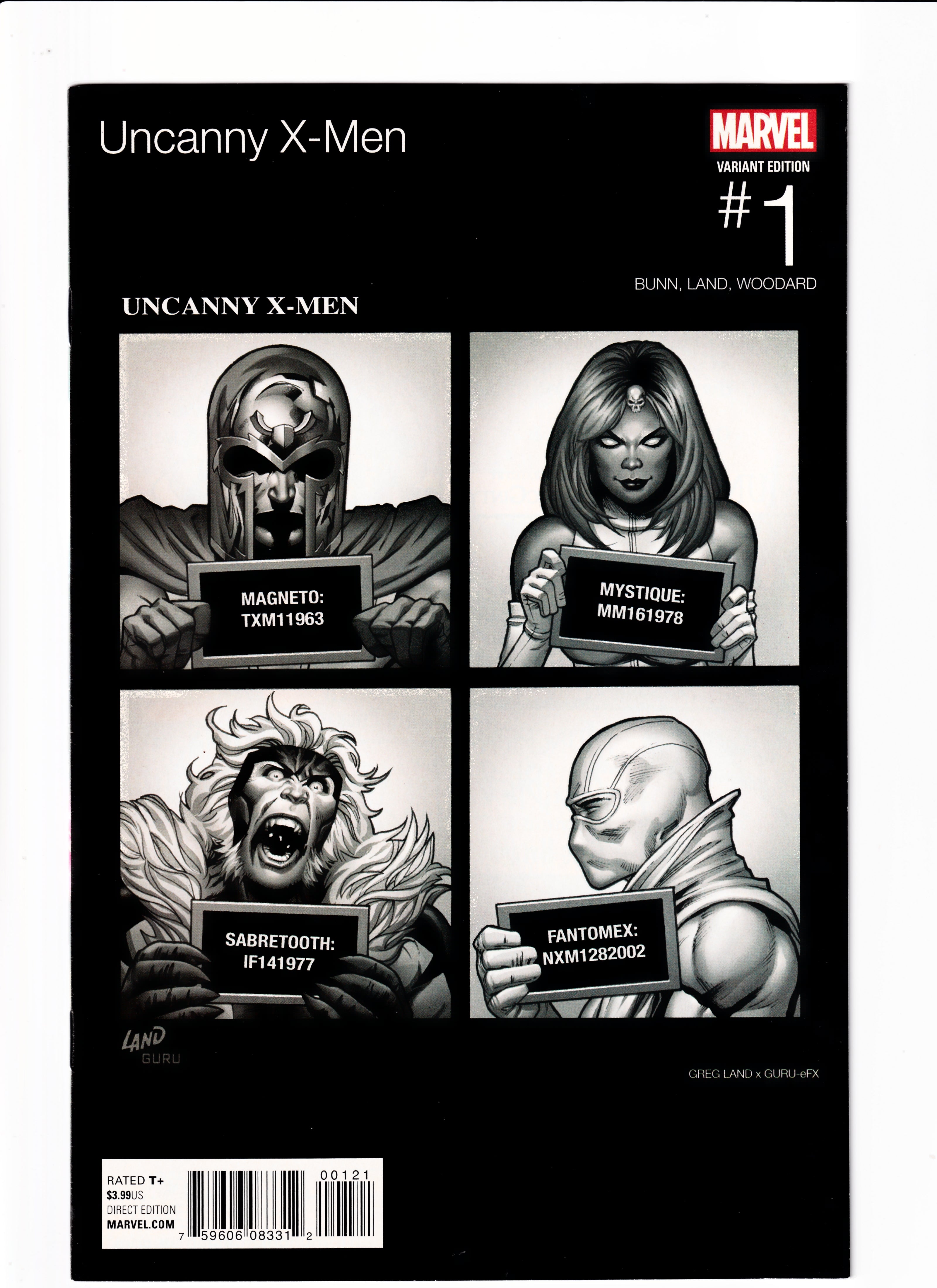 Uncanny X-Men #1 Hip Hop Var NM (9.6) (2015)