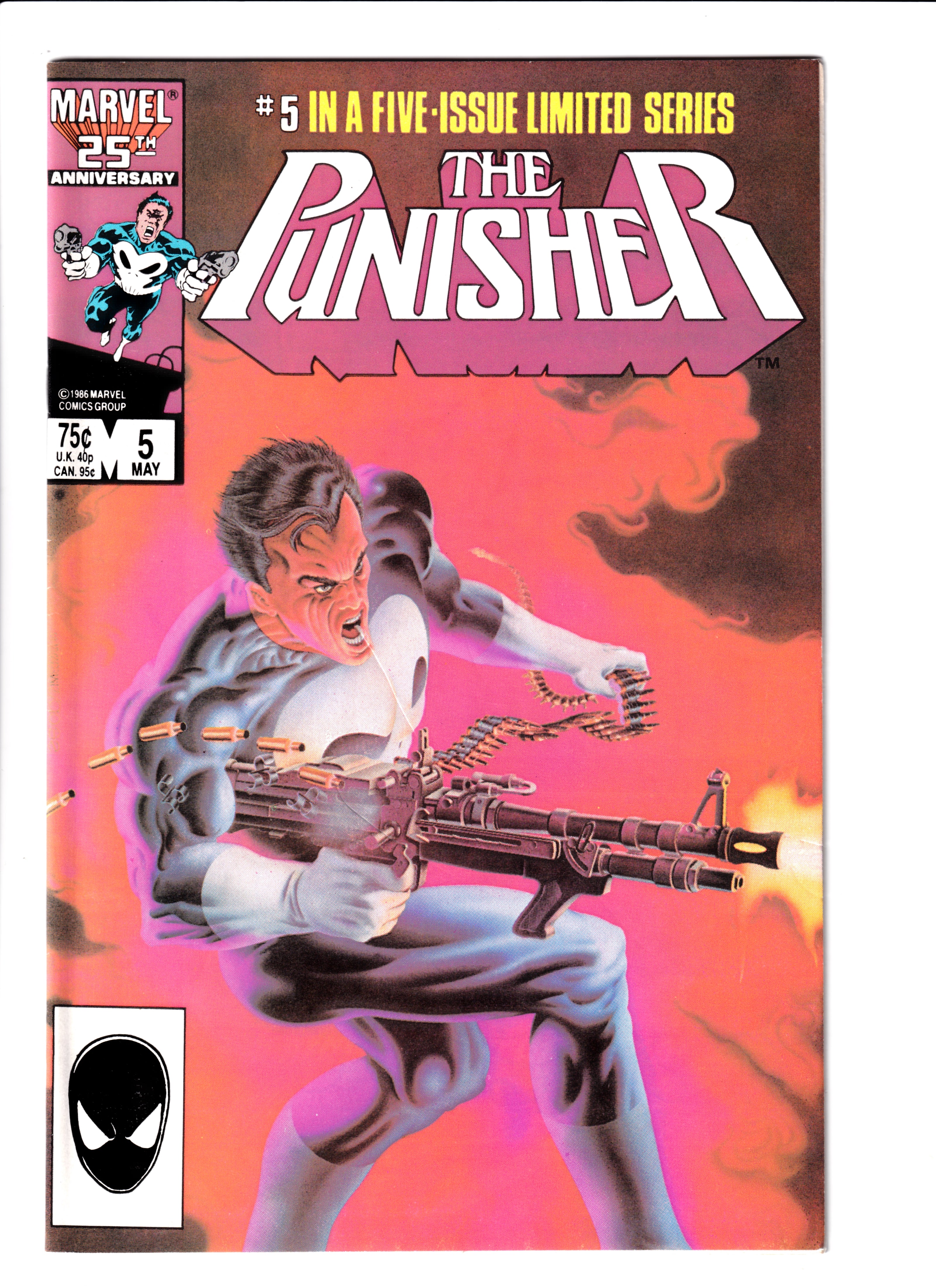 Punisher #5 NM Mid Grade (1986)